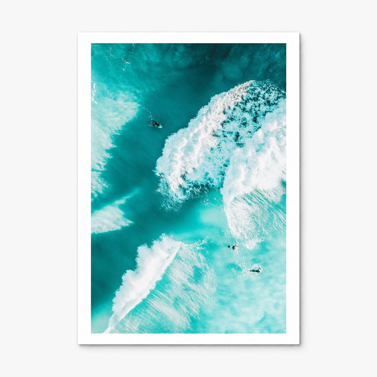 Surfing Photo No 3 Poster, print only (unframed), white border