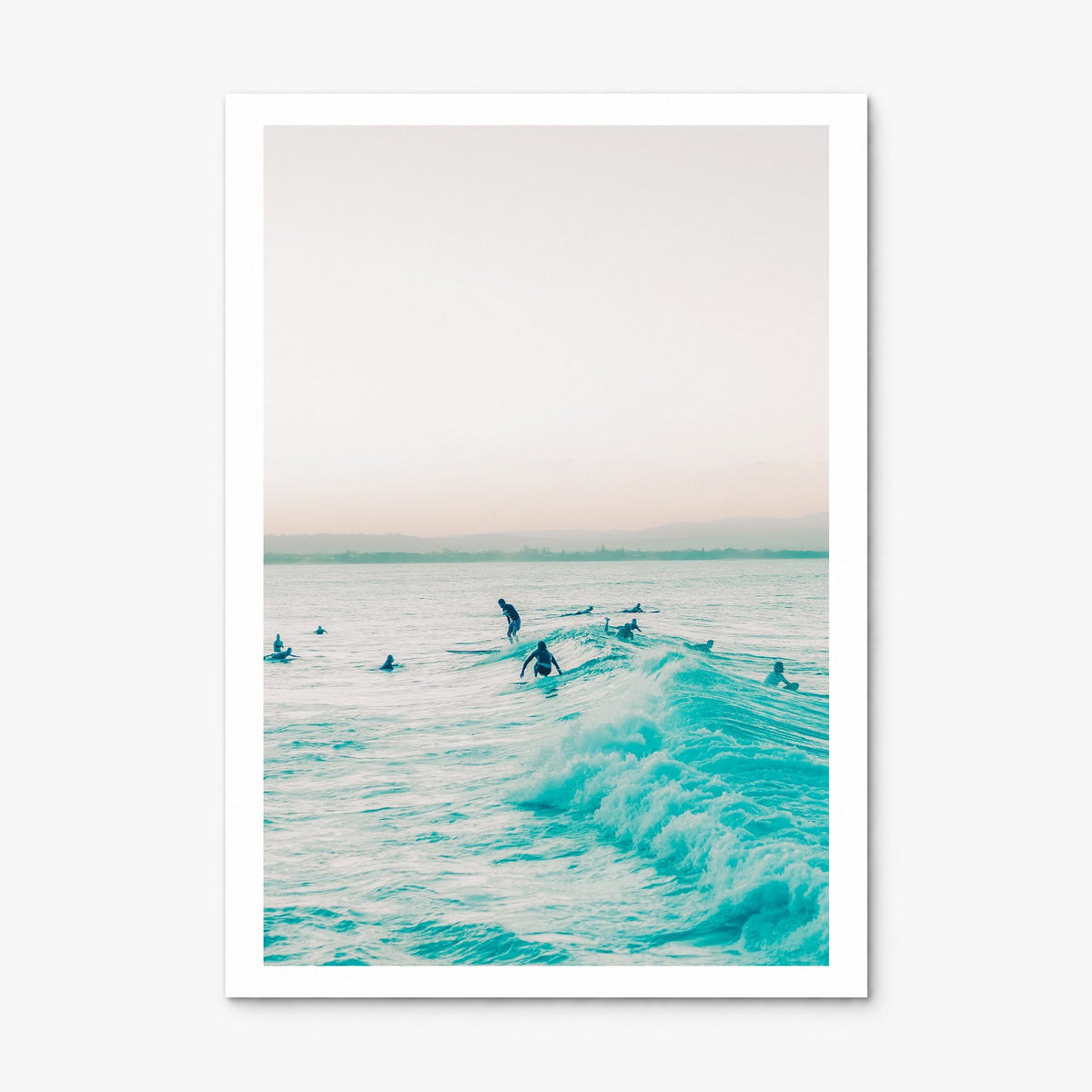 Surfing Photo No 5 Poster, print only (unframed), white border