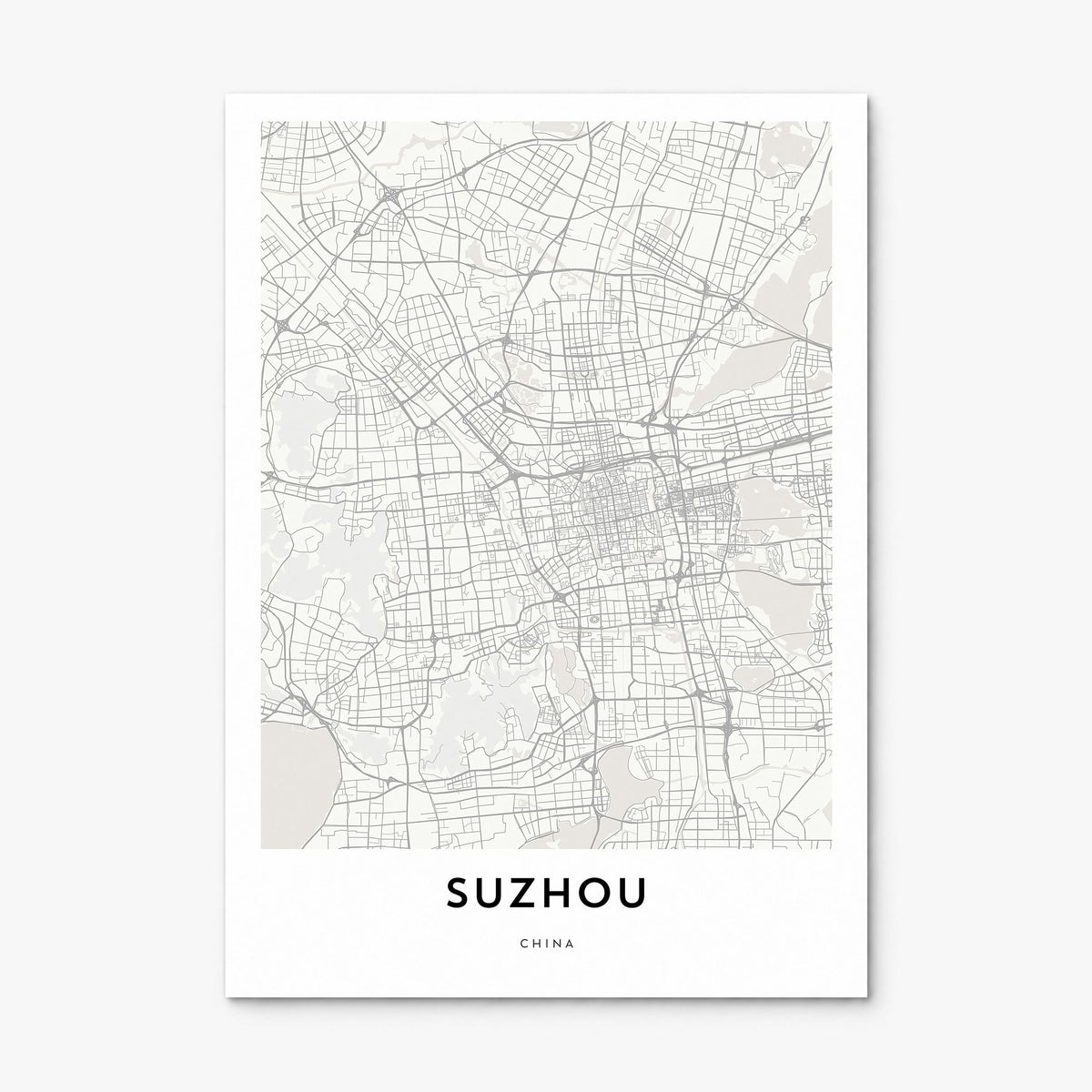 Suzhou Map Poster, print only (unframed)