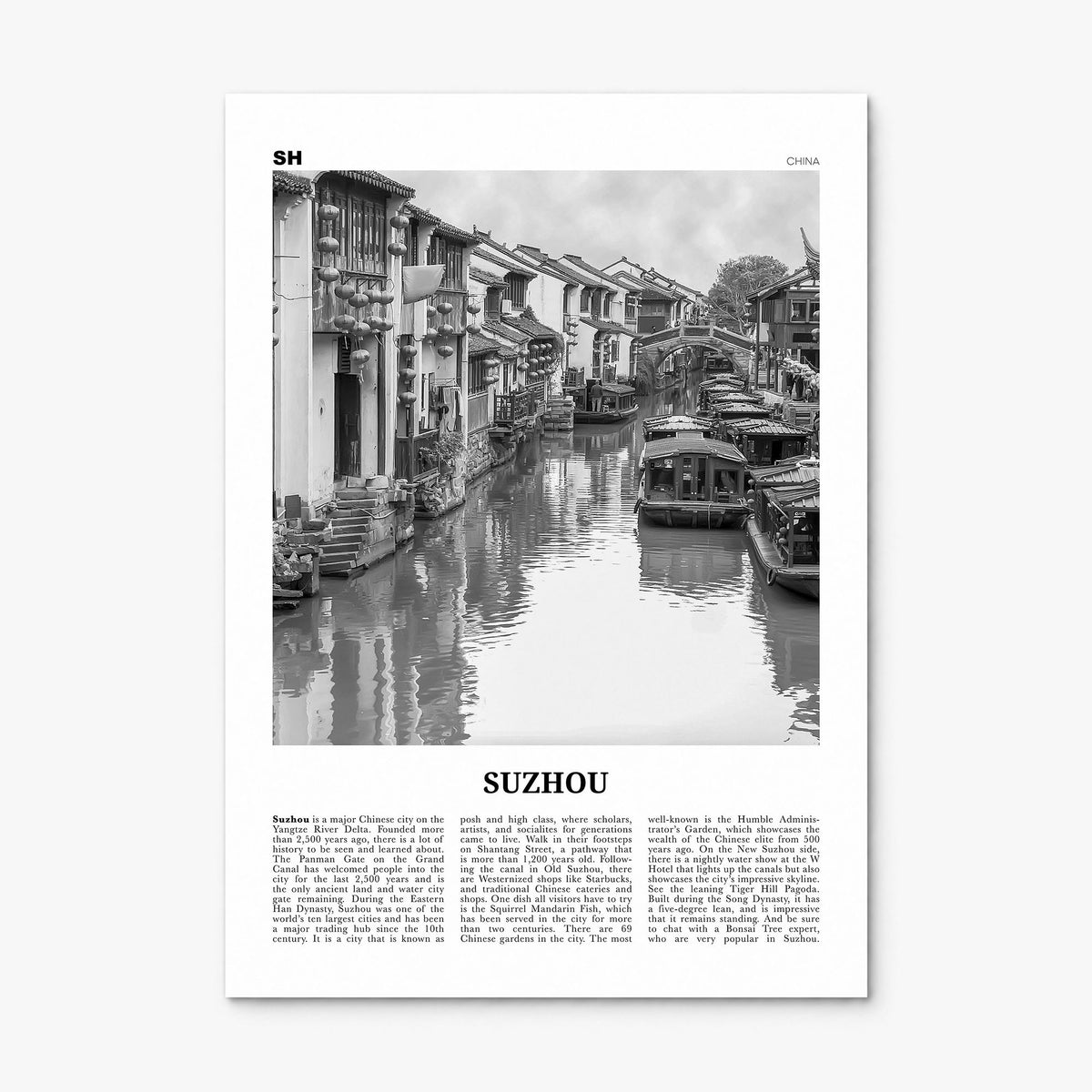 Suzhou Newspaper Poster, print only (unframed)