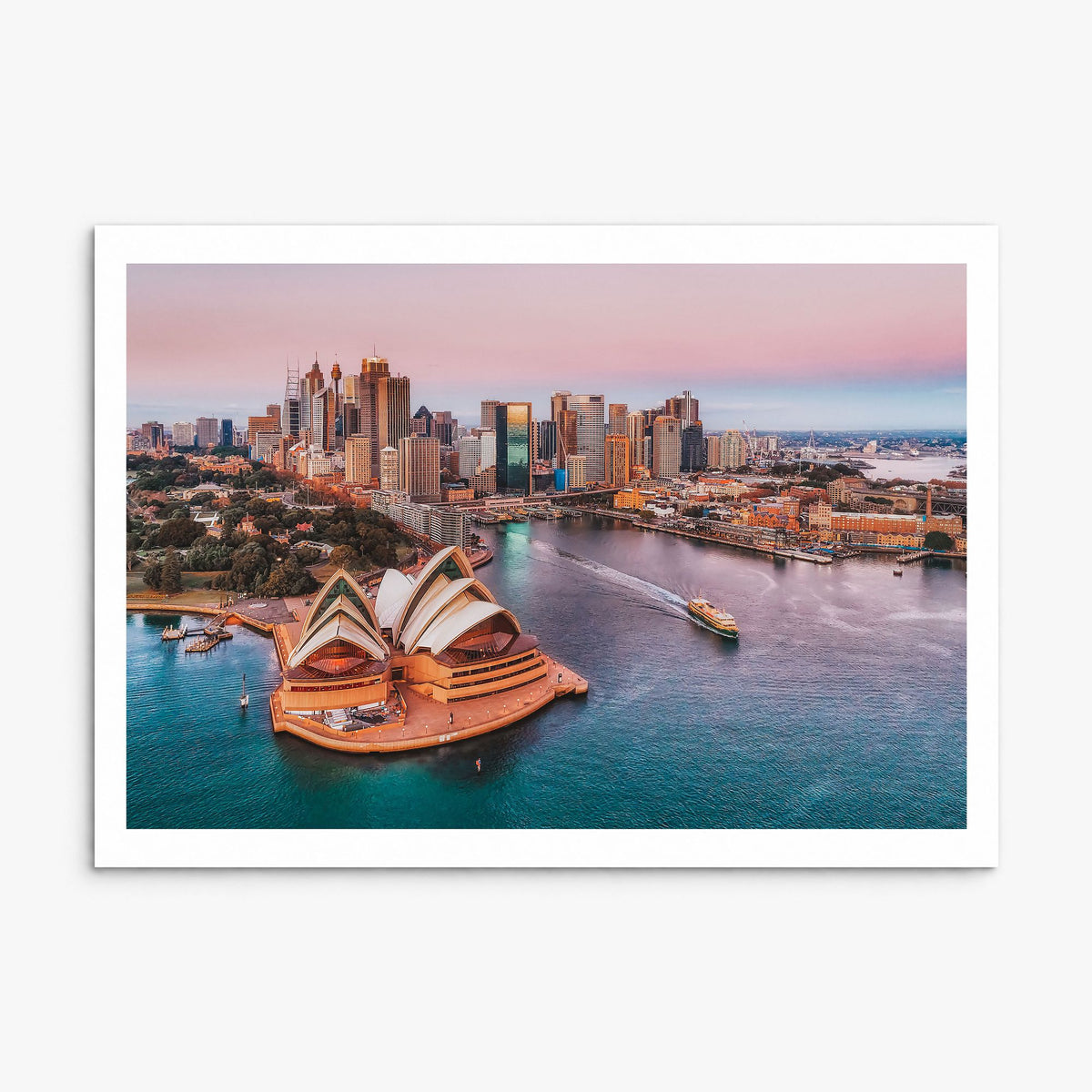 Sydney Photo Poster, print only (unframed), white border