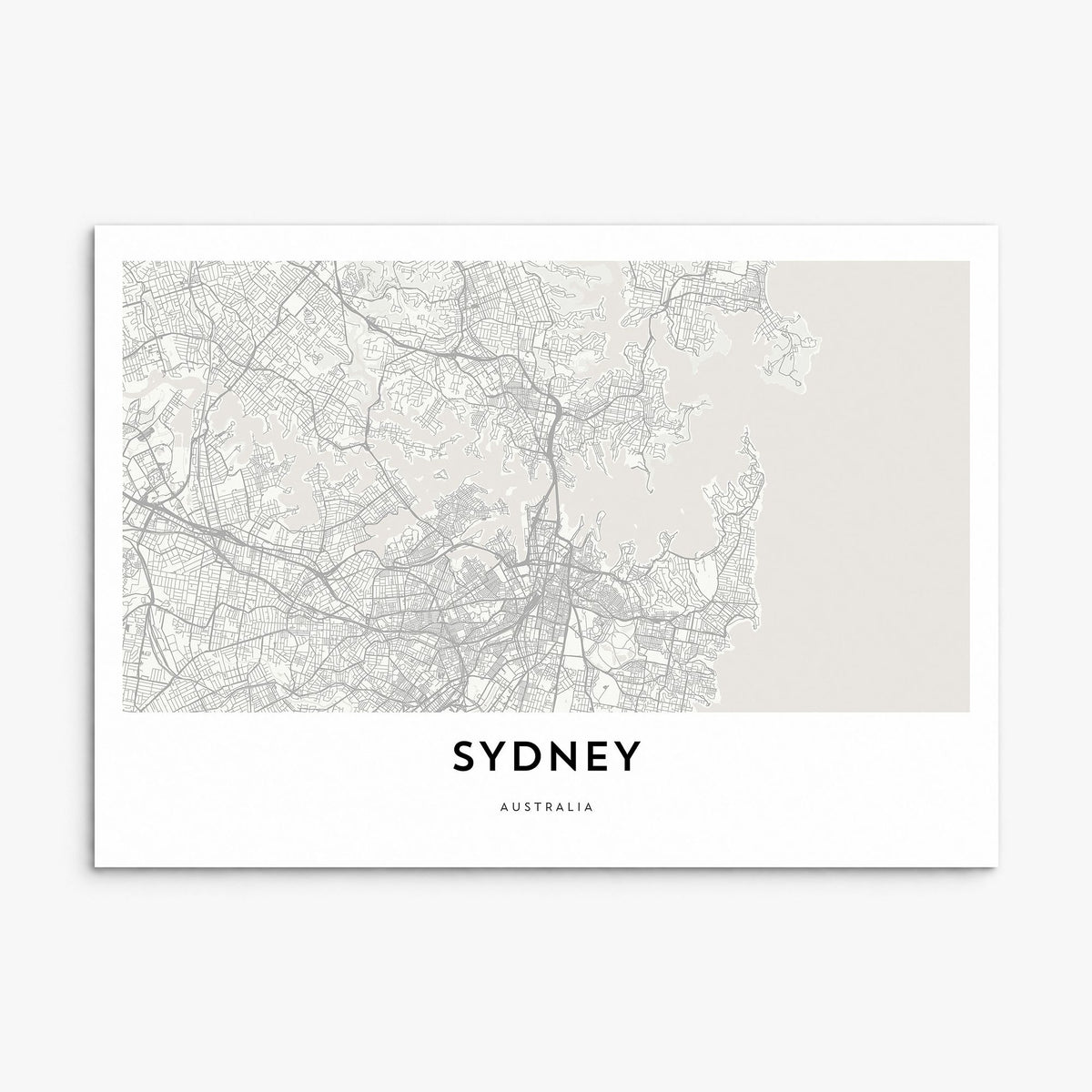 Sydney Map Poster, print only (unframed)