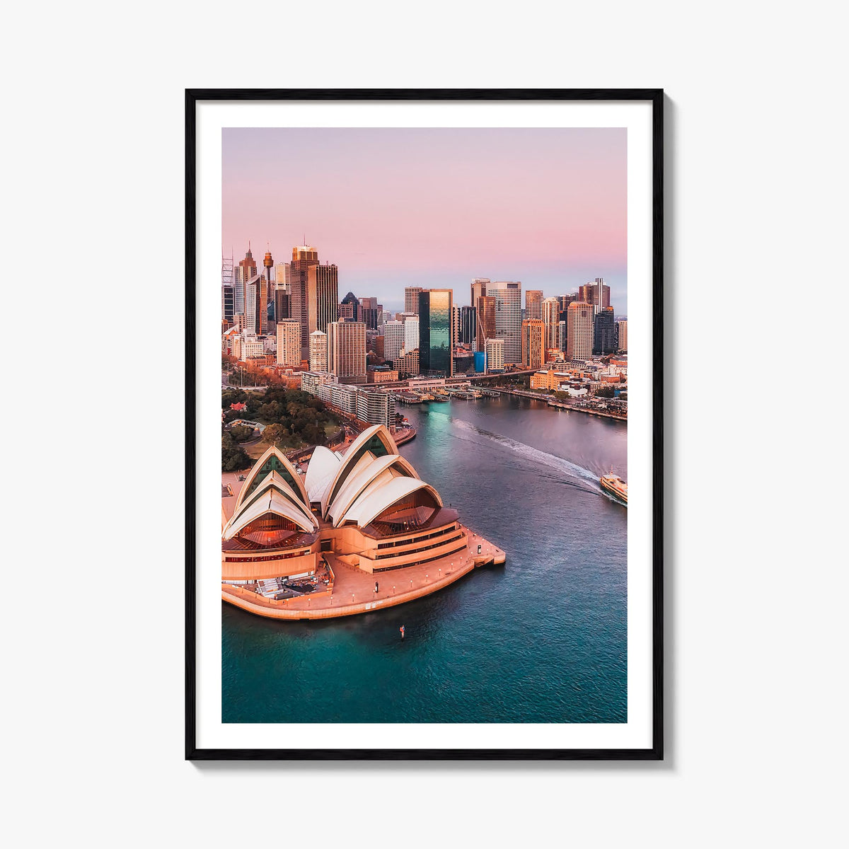 Sydney no. 1 colorful photo poster of New South Wales, Australia – vertical wall art, unframed print shown in interior mockup