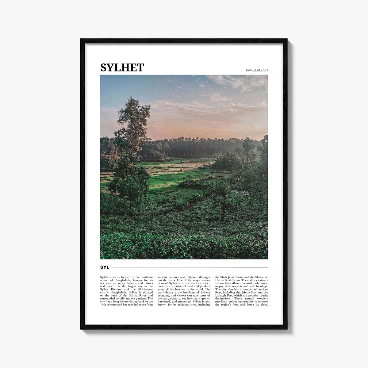 Sylhet Travel Poster