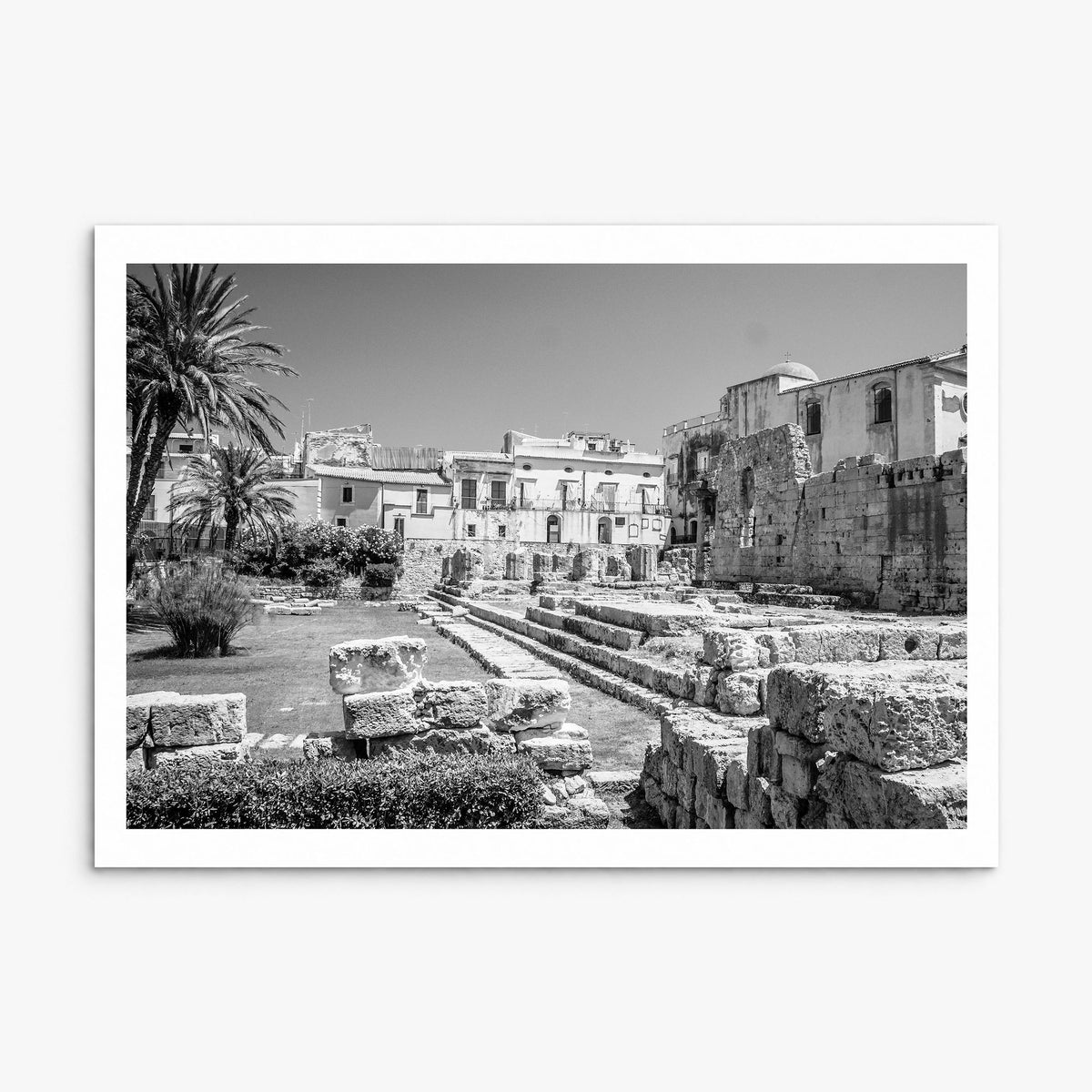 Syracuse, Italy Photo Poster, print only (unframed), white border