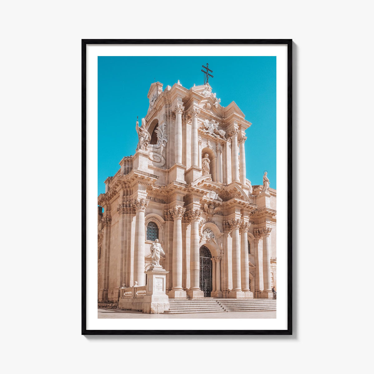 Syracuse, Italy no. 2 colorful photo poster of Italy – vertical wall art, unframed print shown in interior mockup