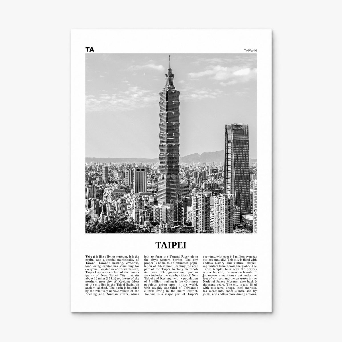 Taipei Newspaper No 1 Poster, print only (unframed)