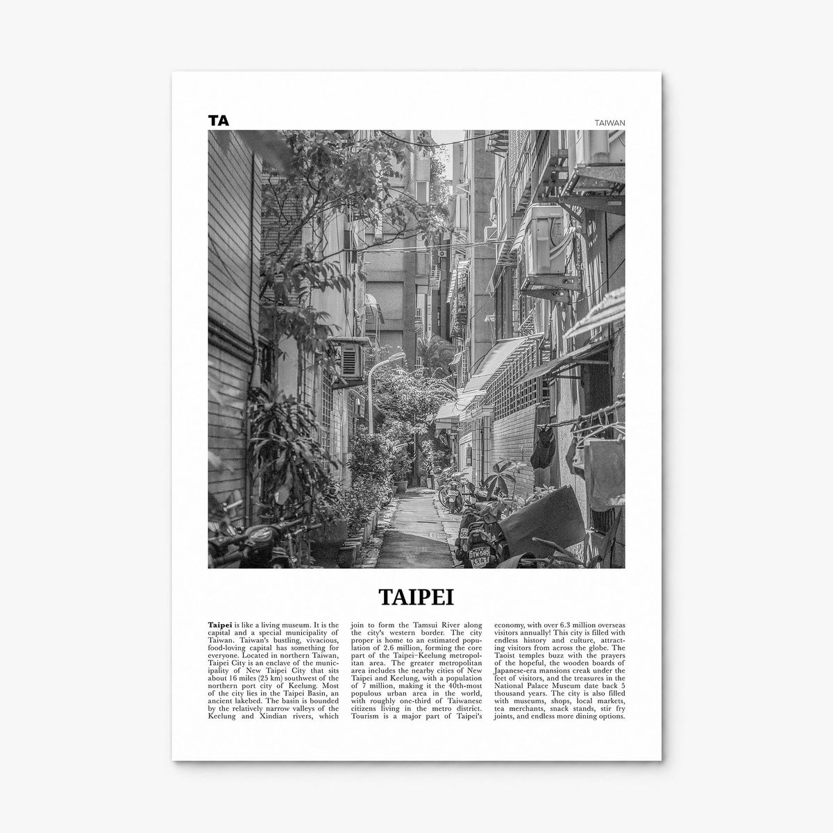 Taipei Newspaper No 2 Poster, print only (unframed)