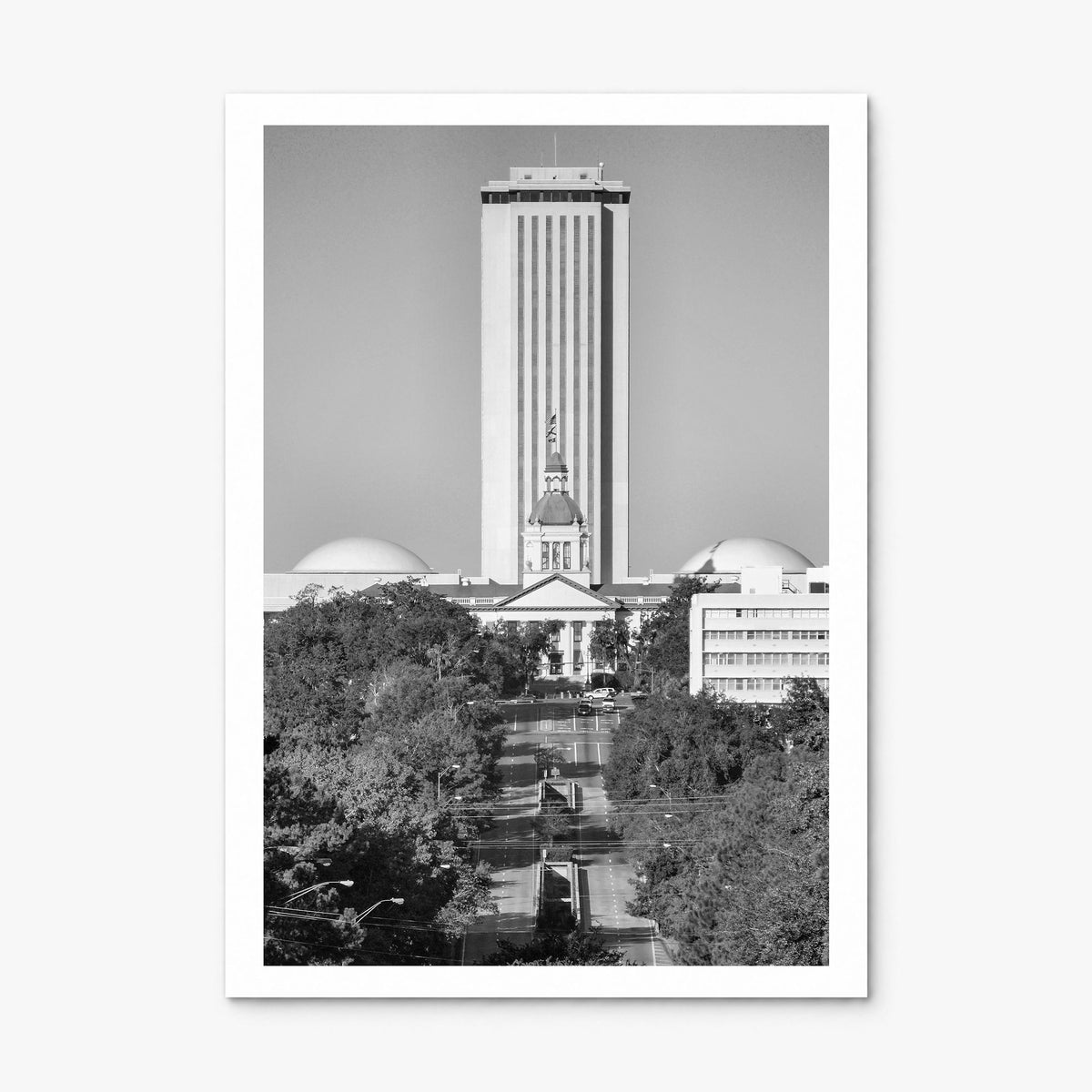 Tallahassee Photo Poster, print only (unframed), white border