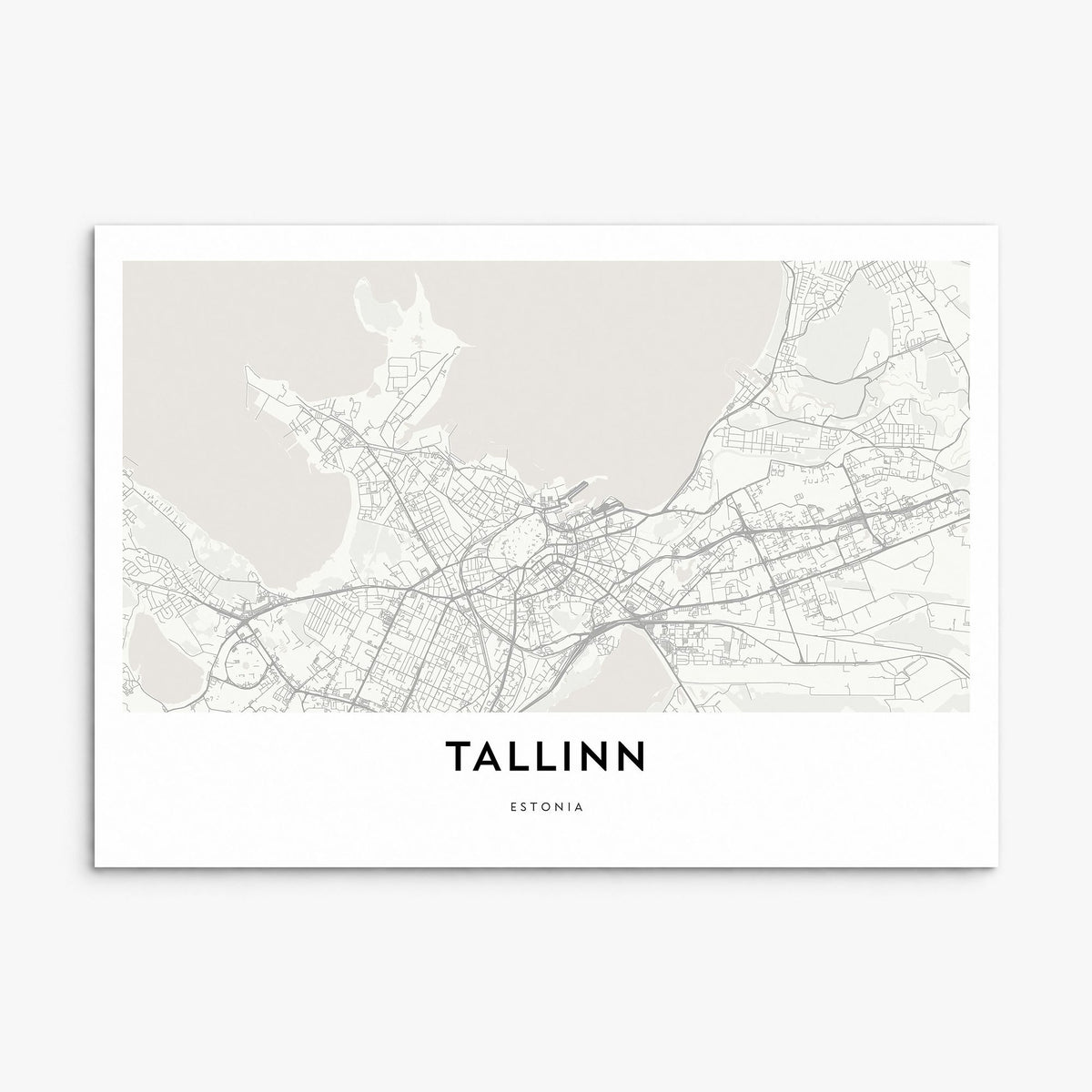 Tallinn Map Poster, print only (unframed)