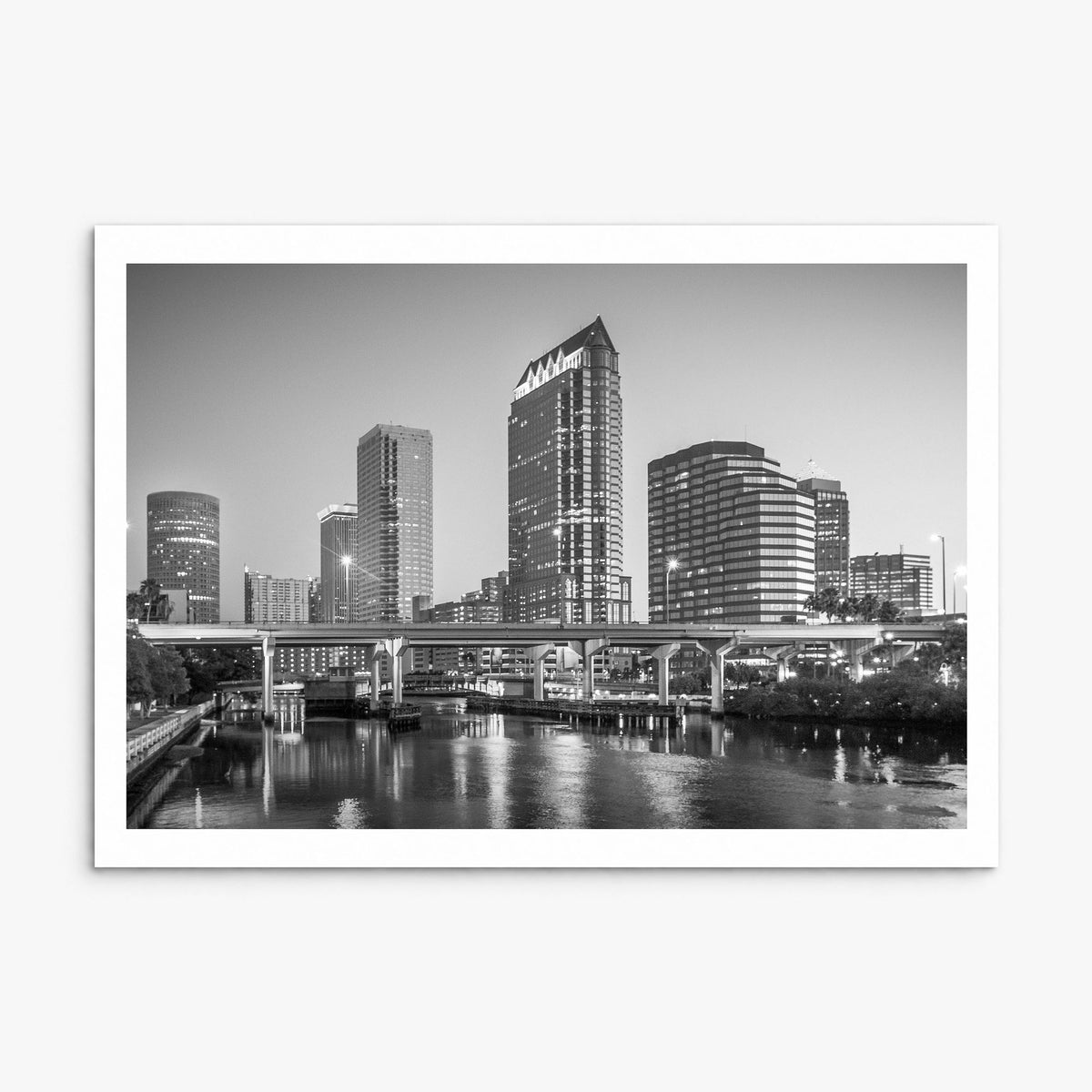Tampa Photo Poster, print only (unframed), white border