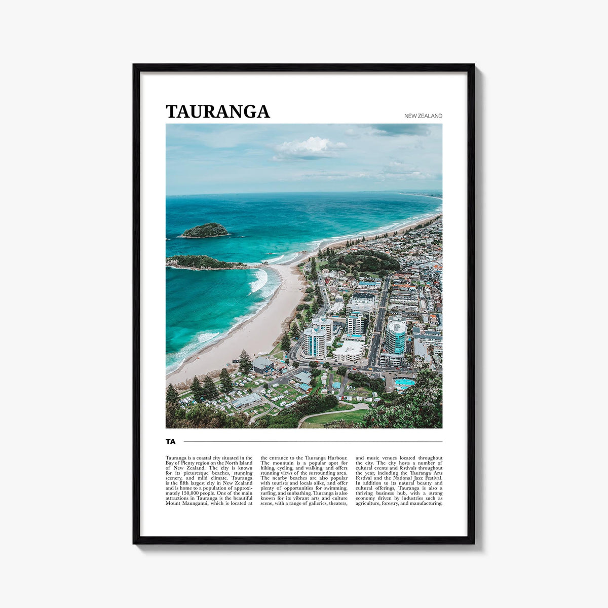 Tauranga Travel Poster