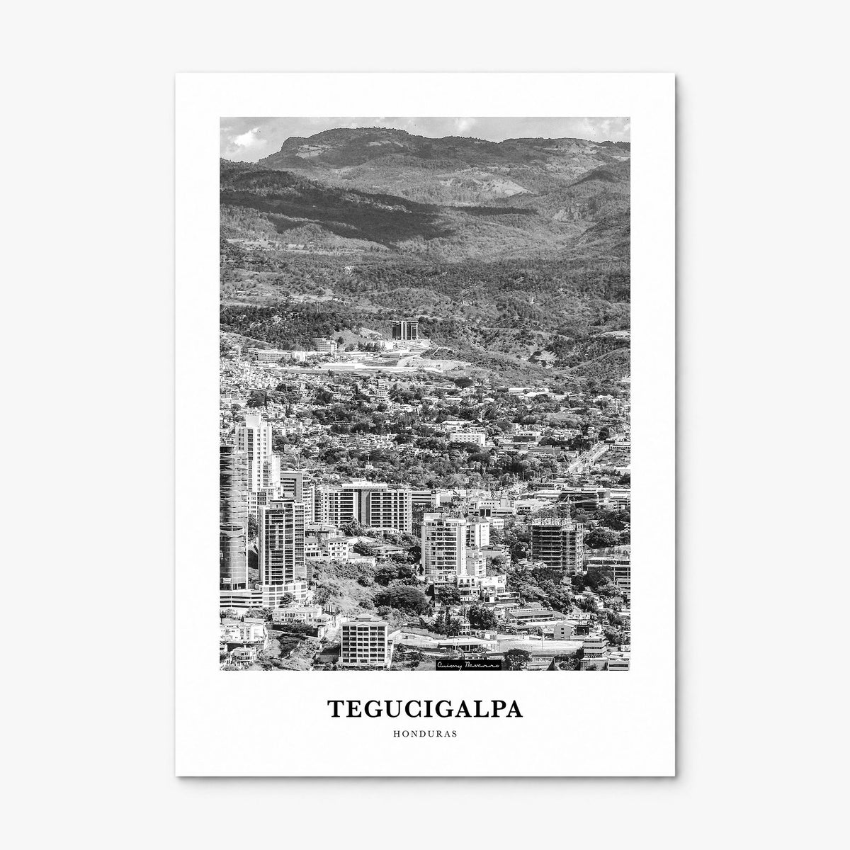 Tegucigalpa Classic Poster, print only (unframed)