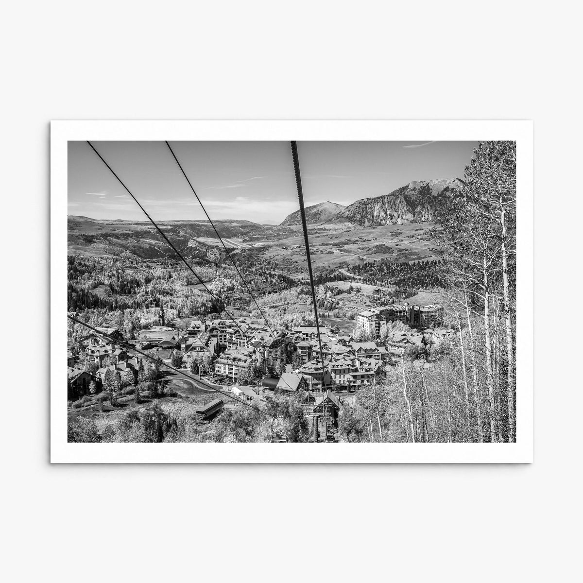 Telluride Photo Poster, print only (unframed), white border