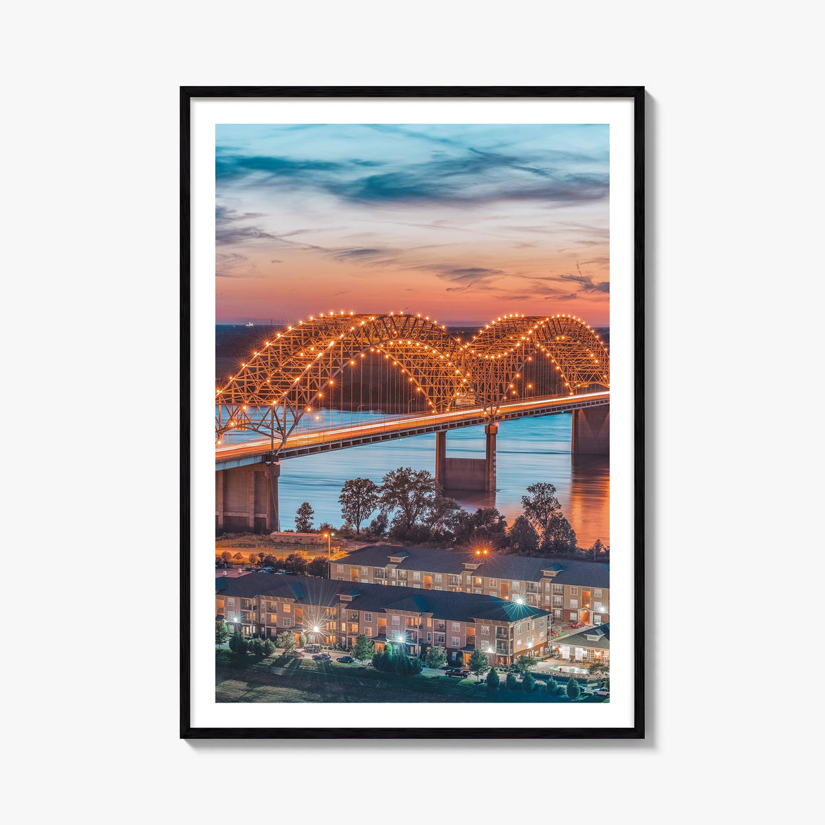Tennessee no. 2 colorful photo poster of United States – vertical wall art, unframed print shown in interior mockup