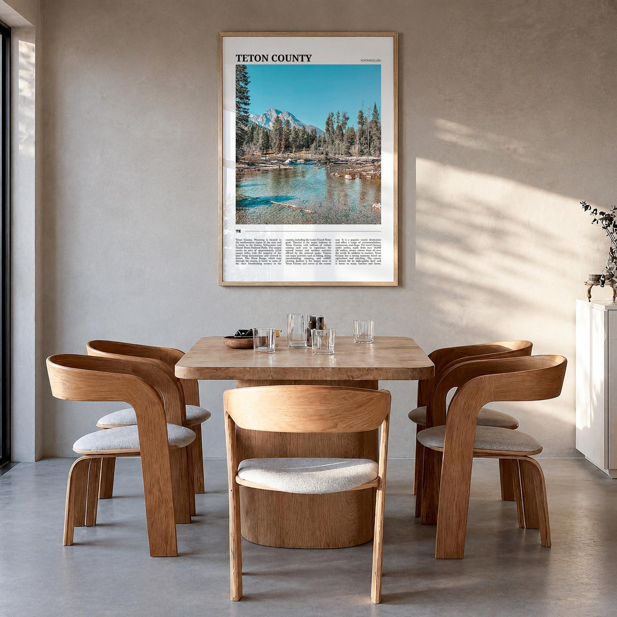 Teton County Travel Poster