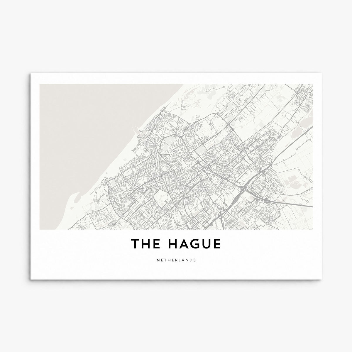 The Hague Map Poster, print only (unframed)