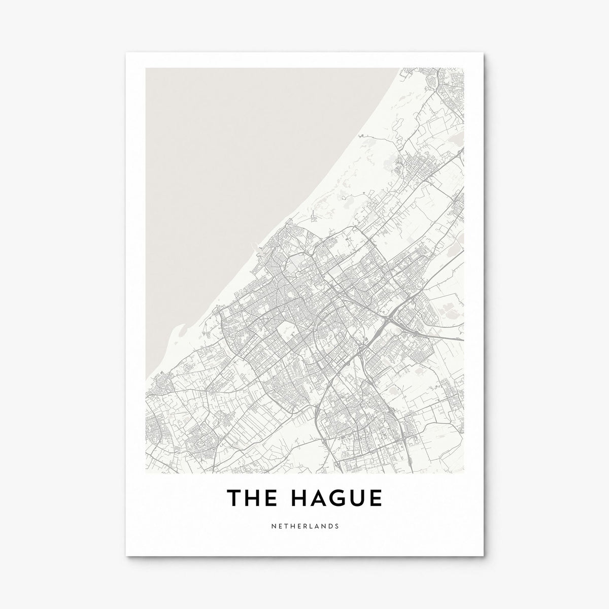 The Hague Map Poster, print only (unframed)
