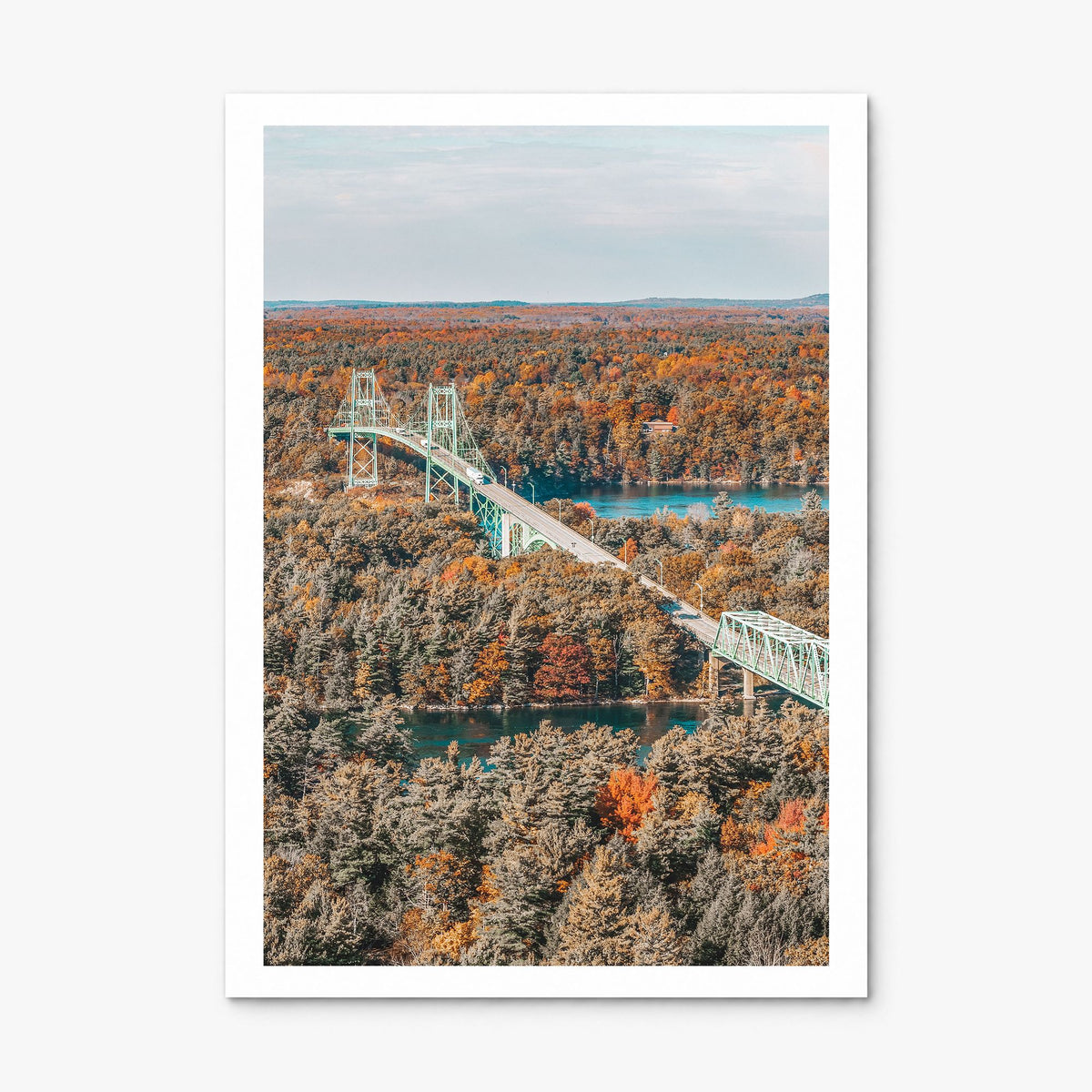 Thousand Islands Photo Poster, print only (unframed), white border