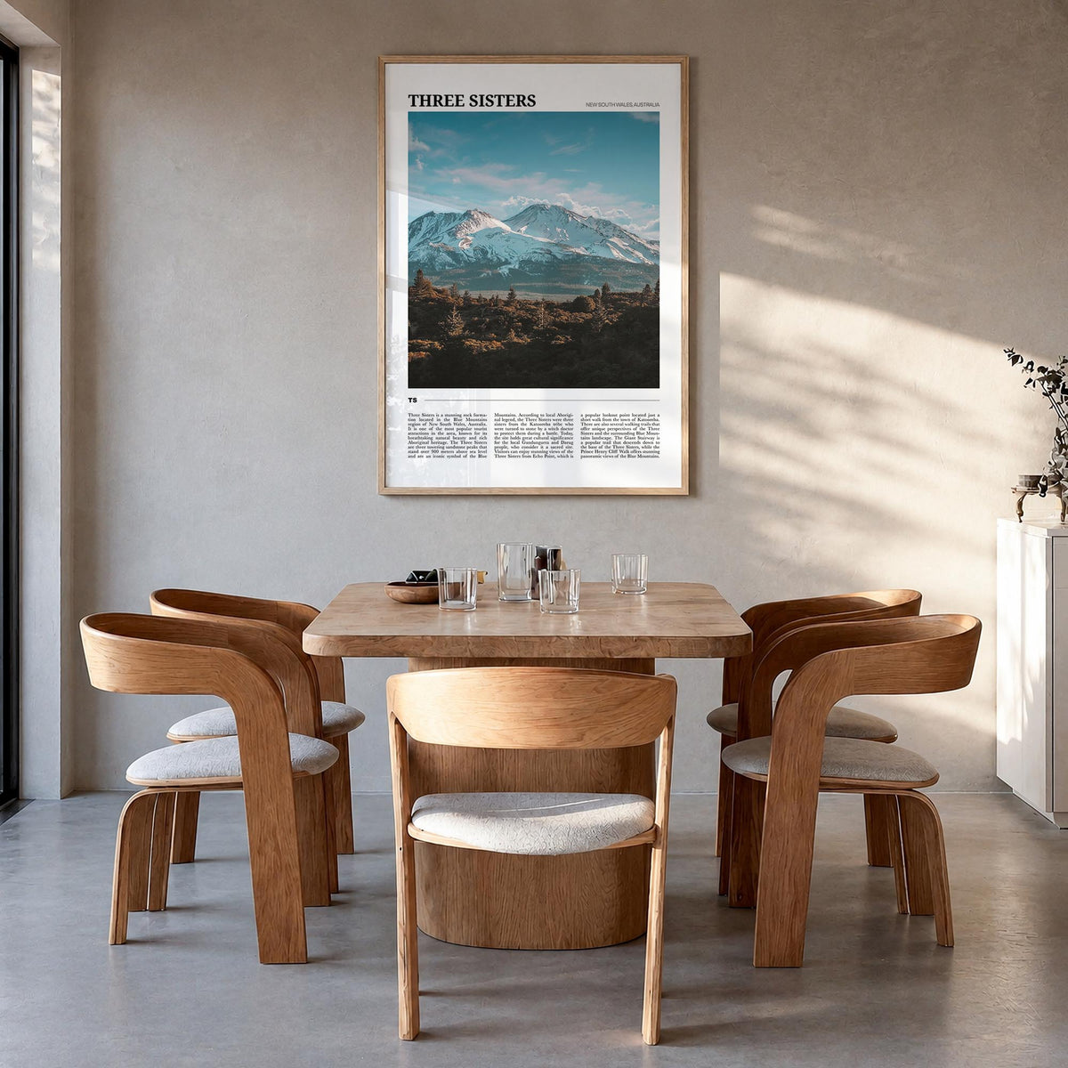 Three Sisters Travel Poster