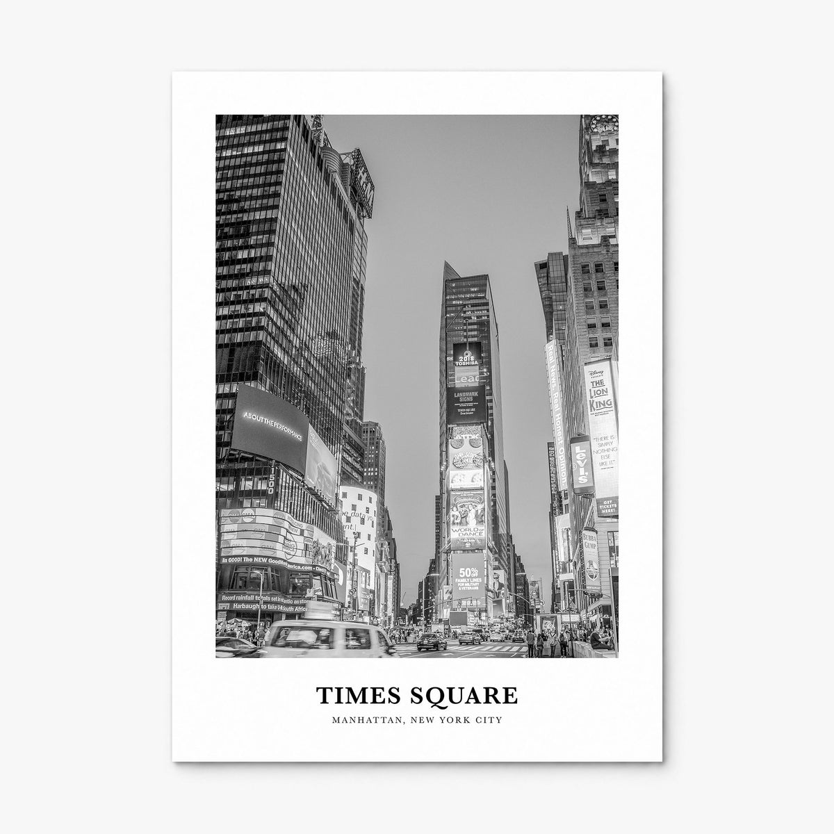 Times Square Classic Poster, print only (unframed)
