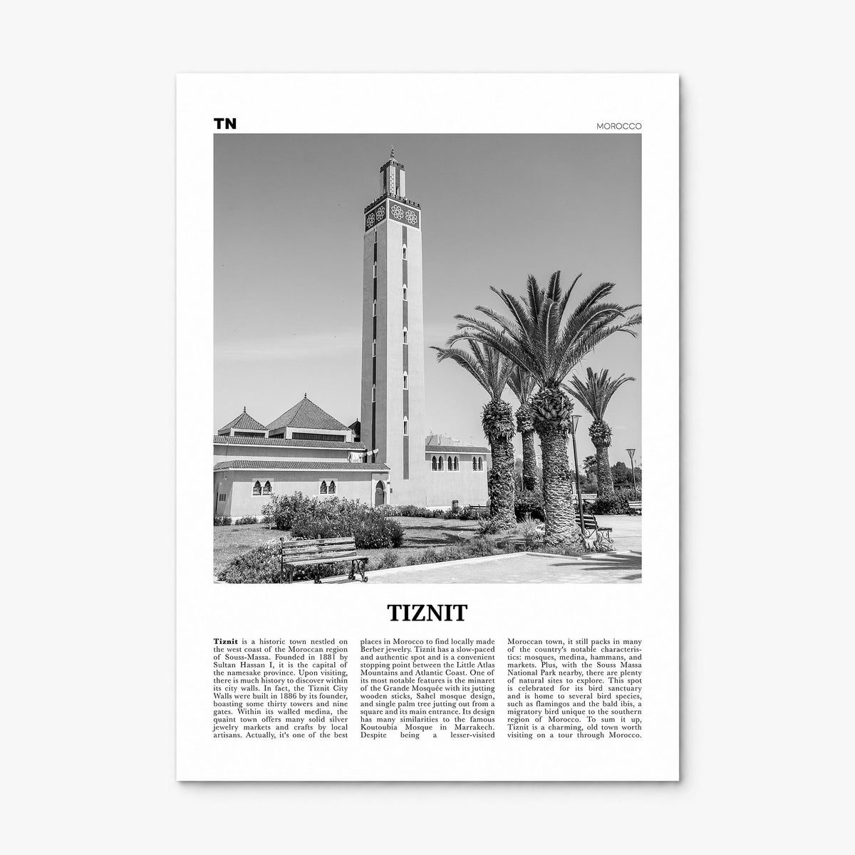 Tiznit Newspaper Poster, print only (unframed)