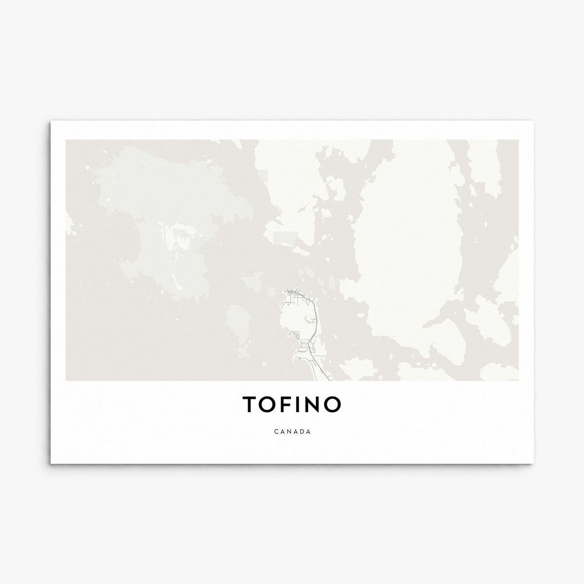 Tofino Map Poster, print only (unframed)