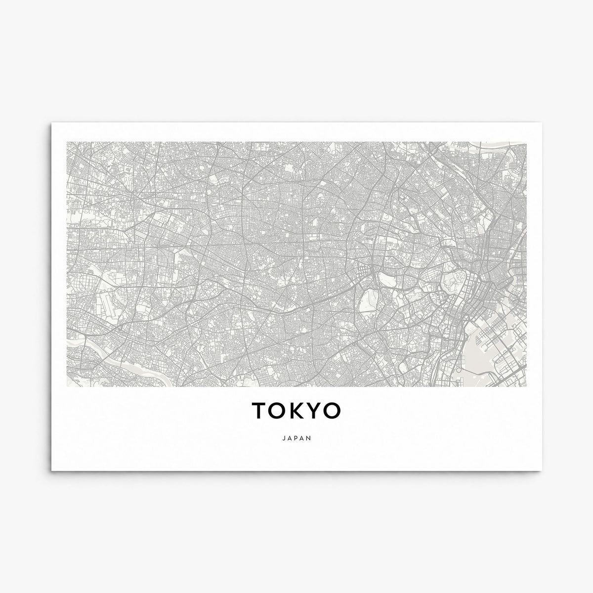 Tokyo Map Poster, print only (unframed)