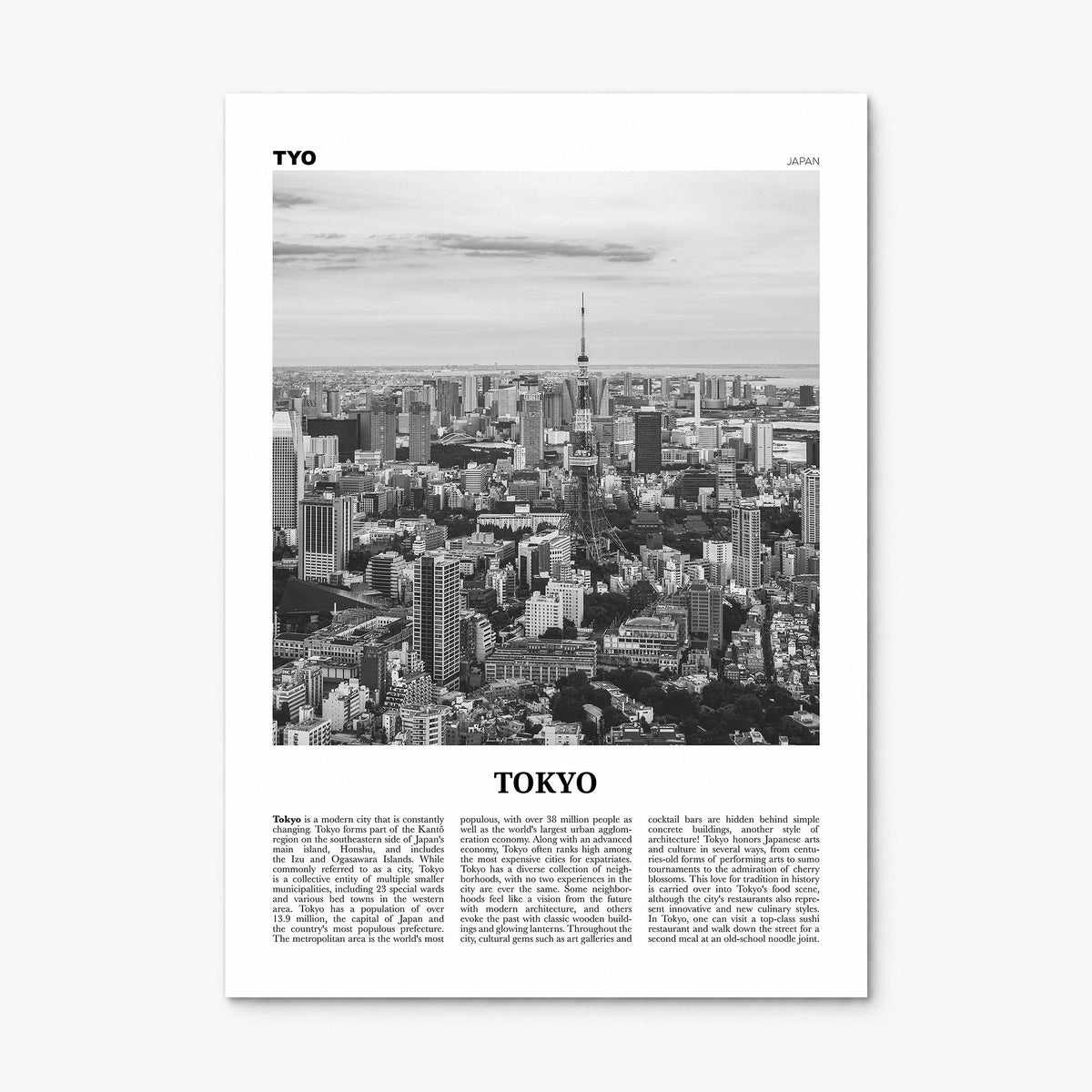 Tokyo Newspaper No 2 Poster, print only (unframed)