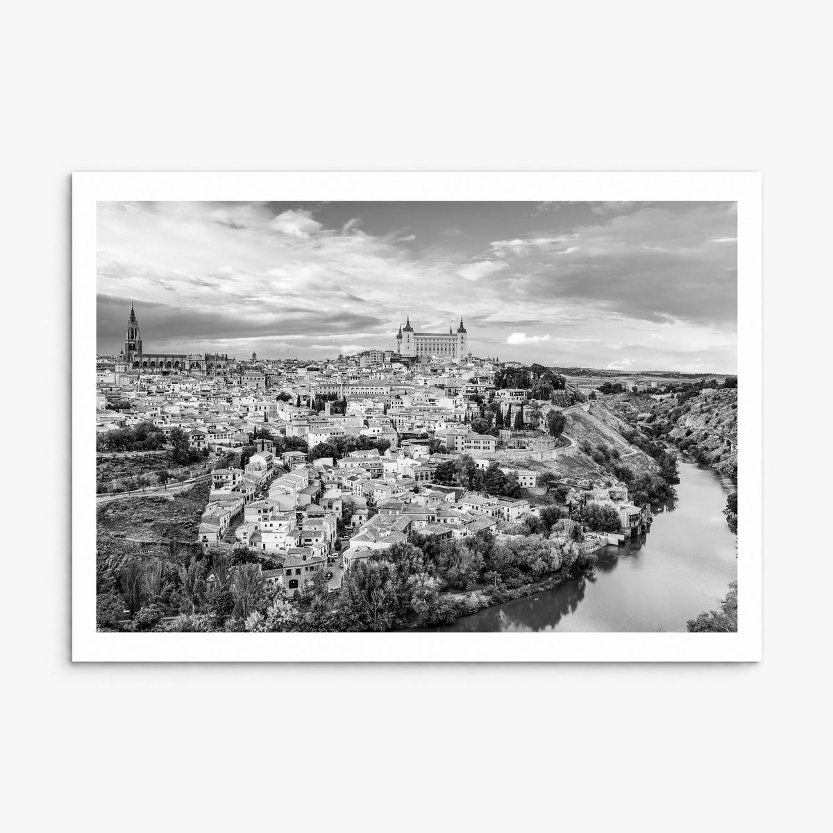 Toledo, Spain Photo Poster, print only (unframed), white border