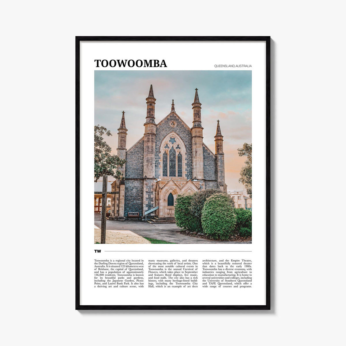 Toowoomba Travel Poster
