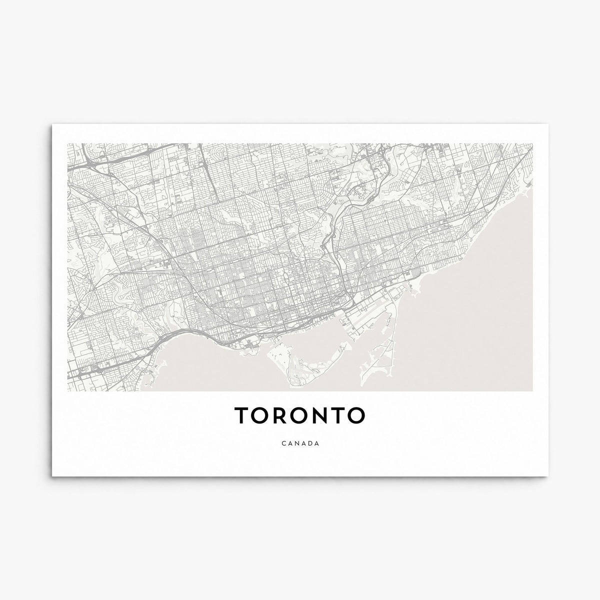 Toronto Map Poster, print only (unframed)
