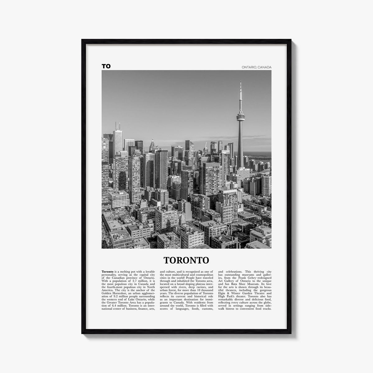 Toronto Newspaper No 1 Poster