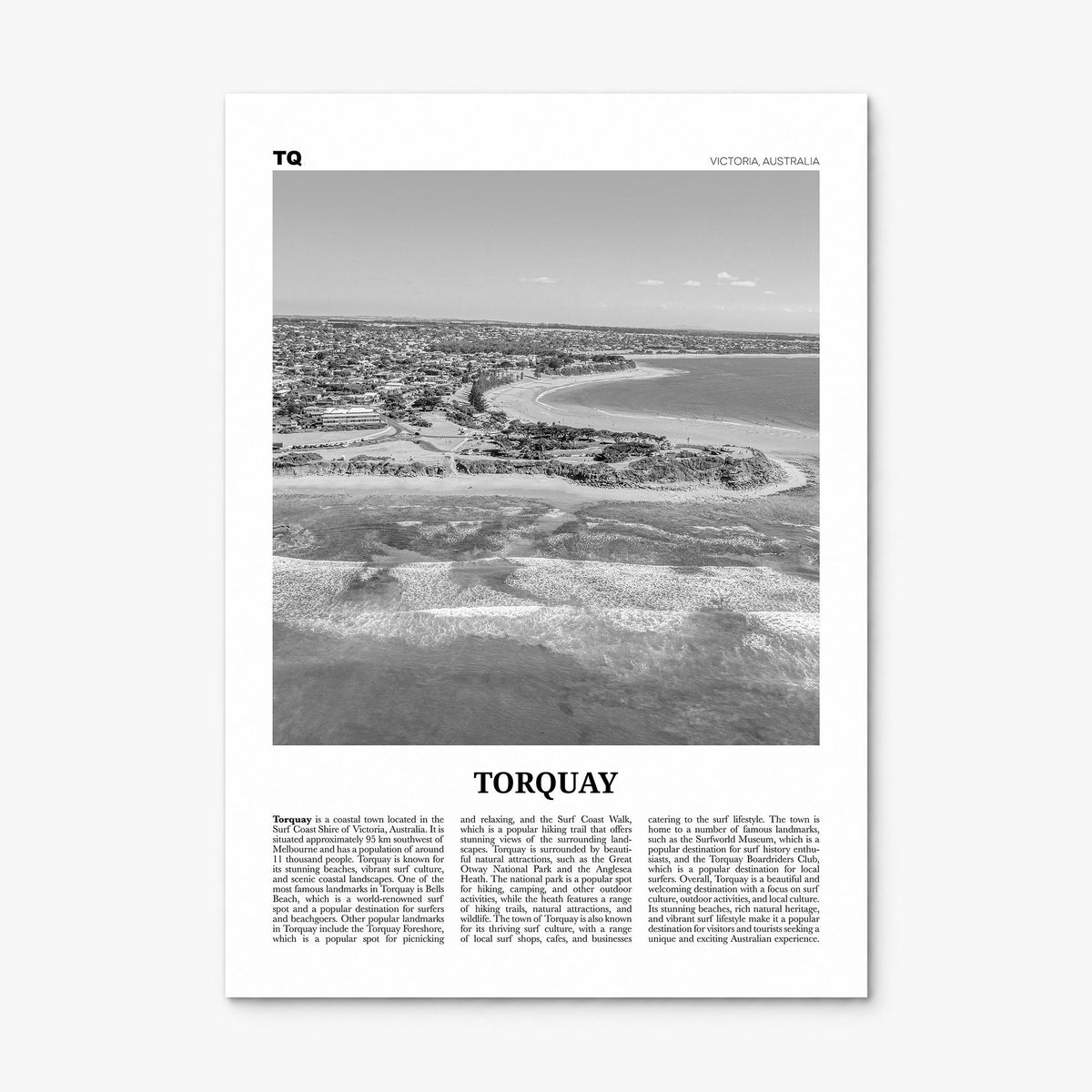 Torquay Newspaper Poster, print only (unframed)