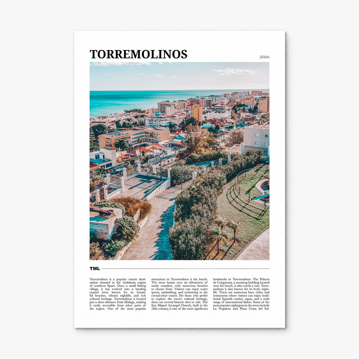 Torremolinos Travel Poster, print only (unframed)