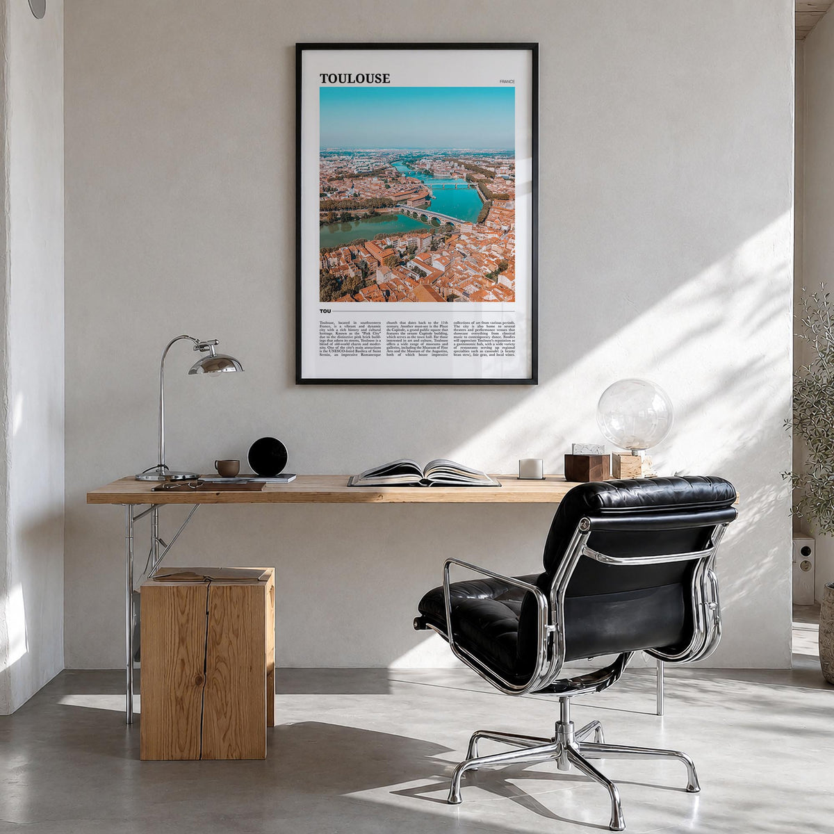 Toulouse Travel Poster