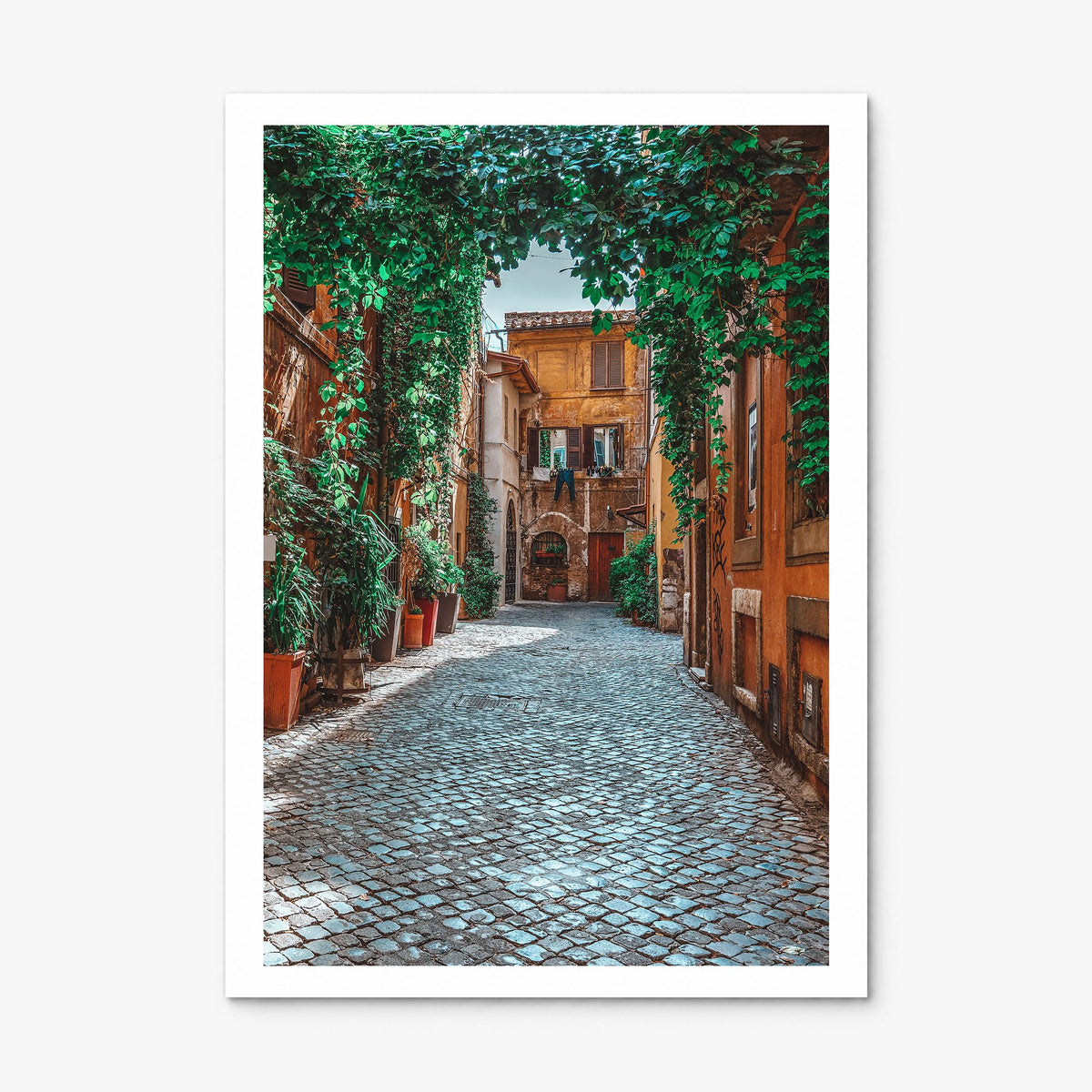 Trastevere Photo Poster, print only (unframed), white border