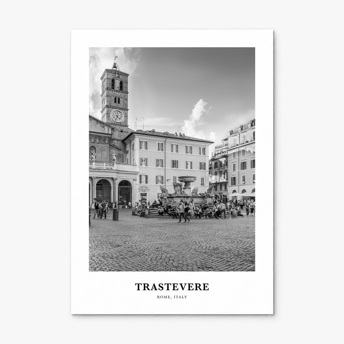 Trastevere Classic Poster, print only (unframed)