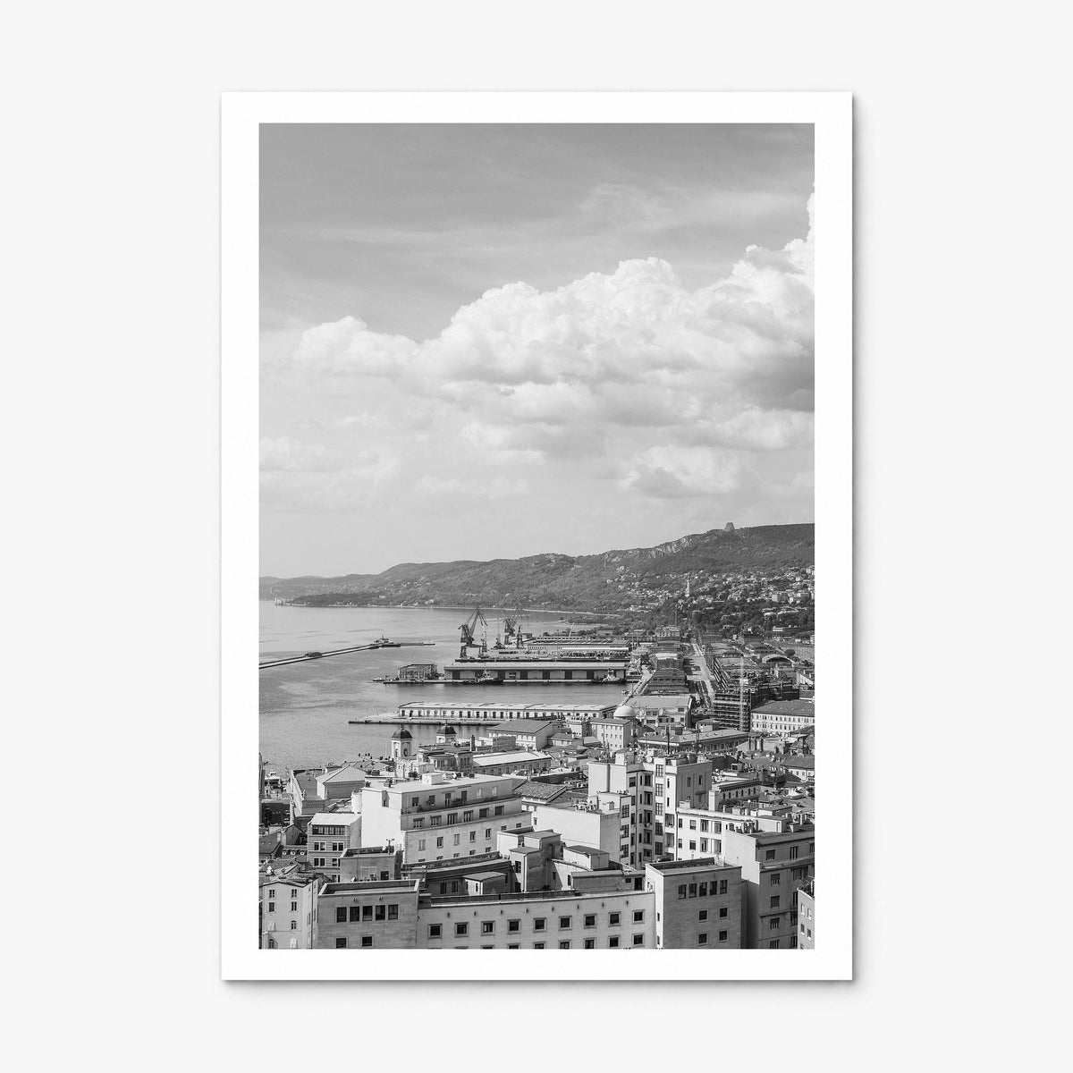 Trieste Photo Poster, print only (unframed), white border