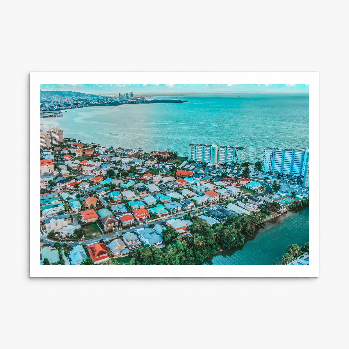 Trinidad and Tobago Photo Poster, print only (unframed), white border