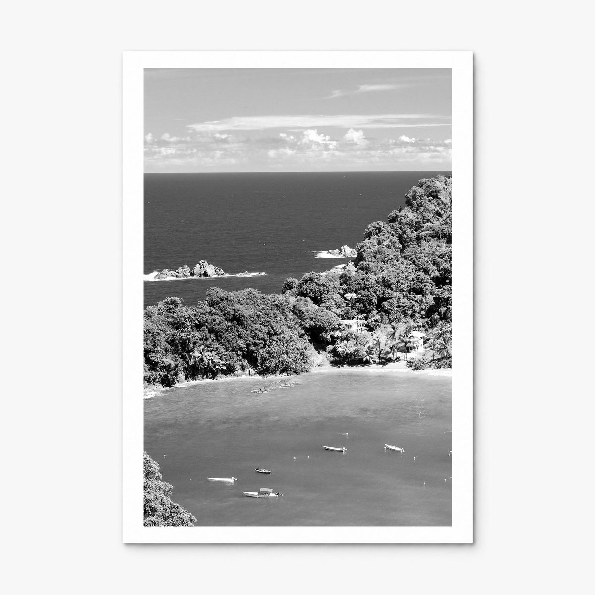 Trinidad and Tobago Photo Poster, print only (unframed), white border