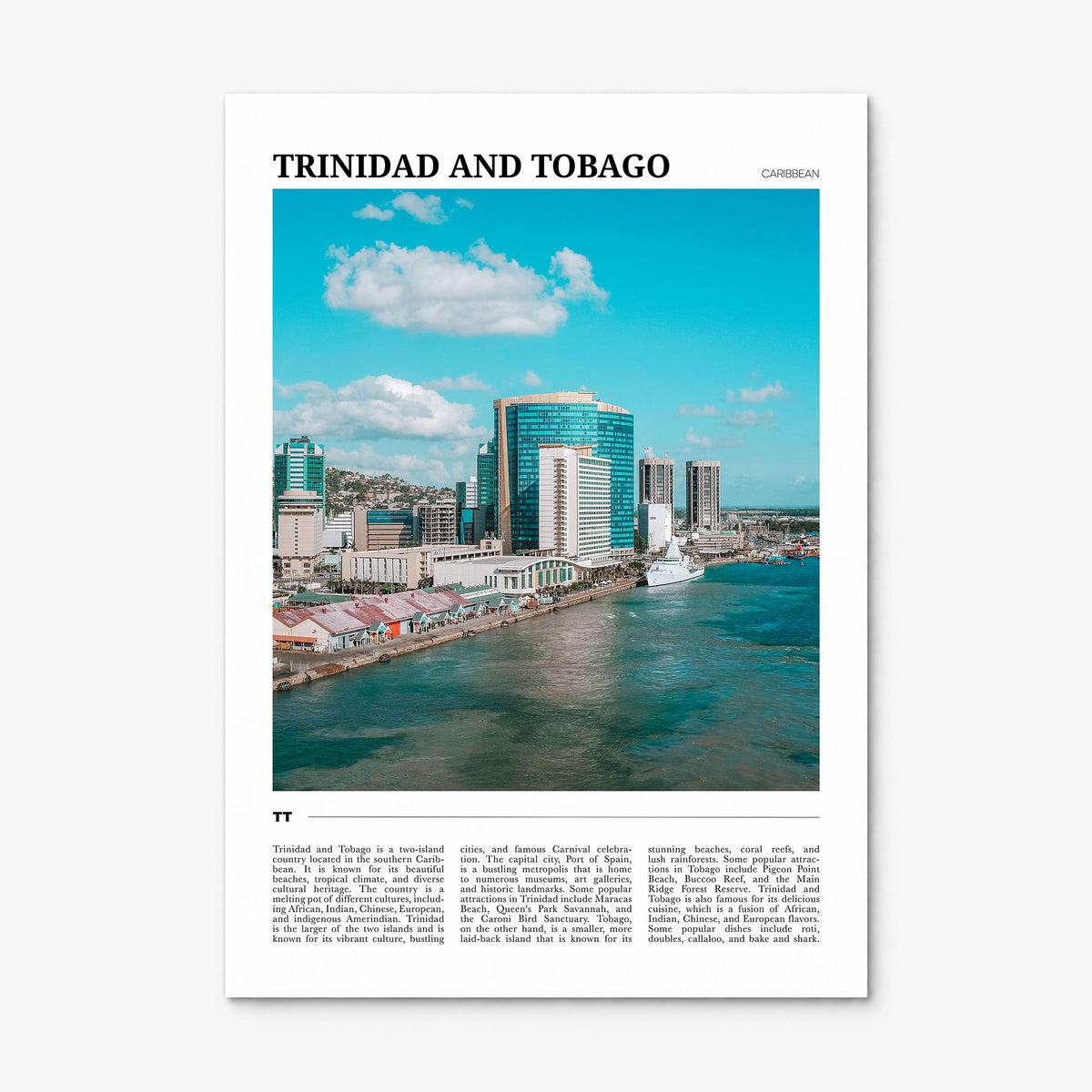 Trinidad and Tobago Travel No 1 Poster, print only (unframed)