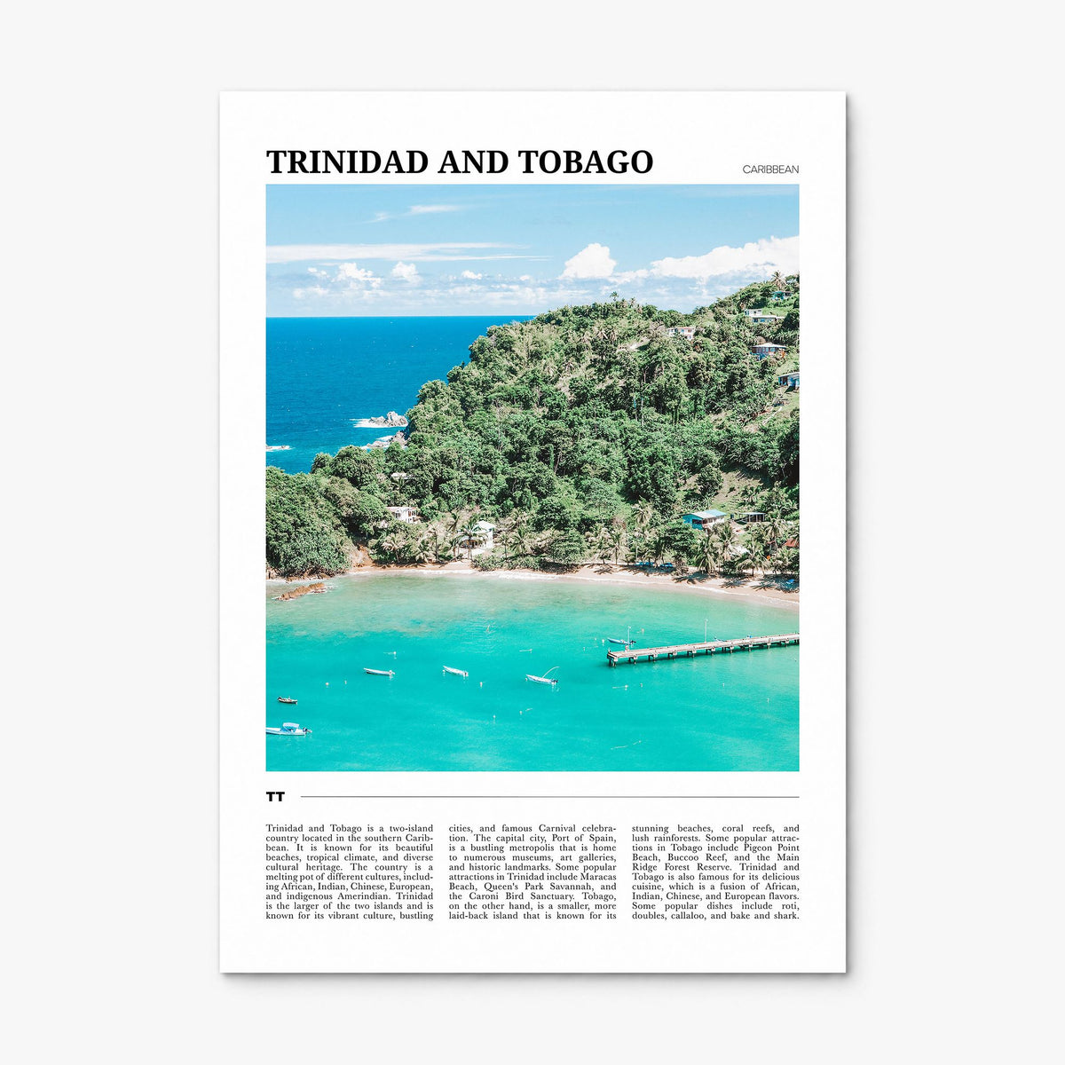Trinidad and Tobago Travel No 2 Poster, print only (unframed)