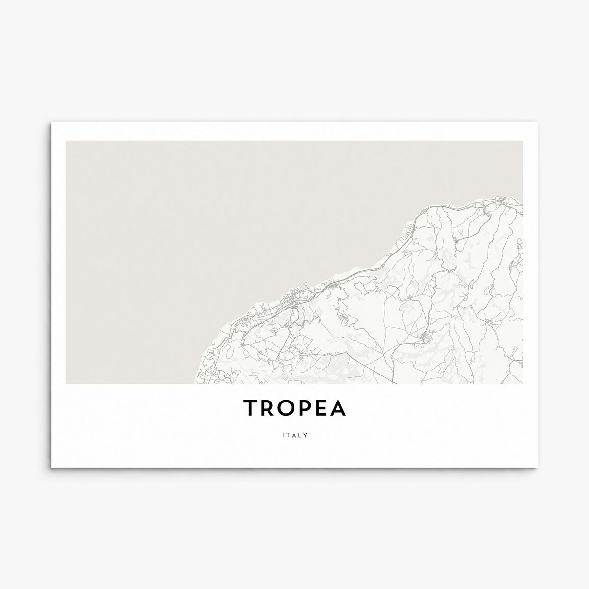 Tropea Map Poster, print only (unframed)