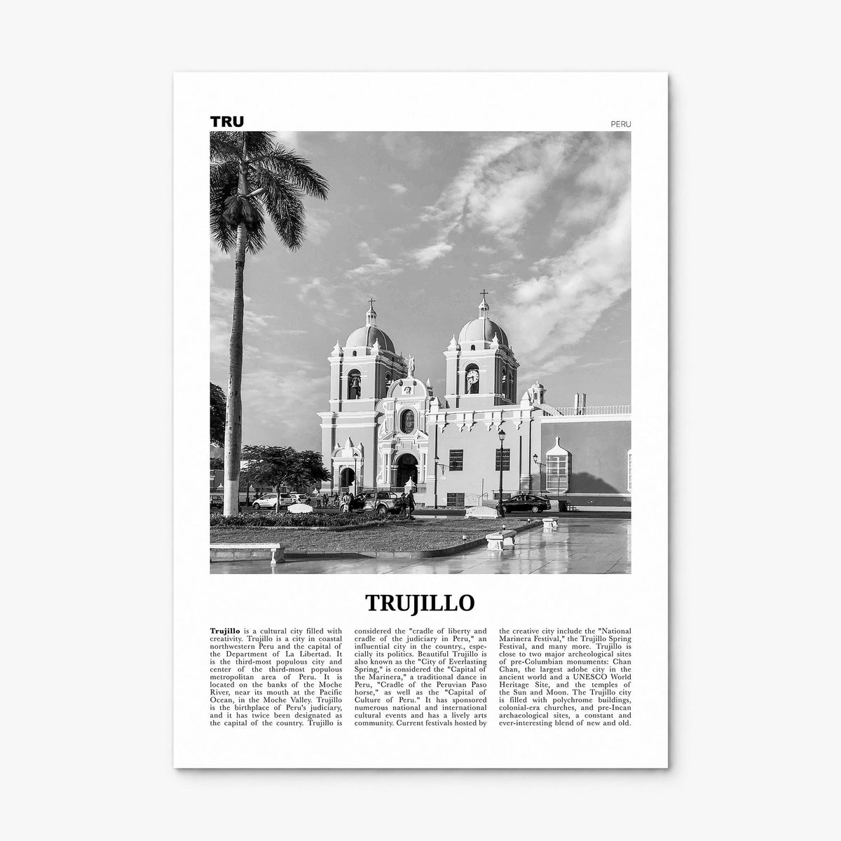 Trujillo Newspaper Poster, print only (unframed)