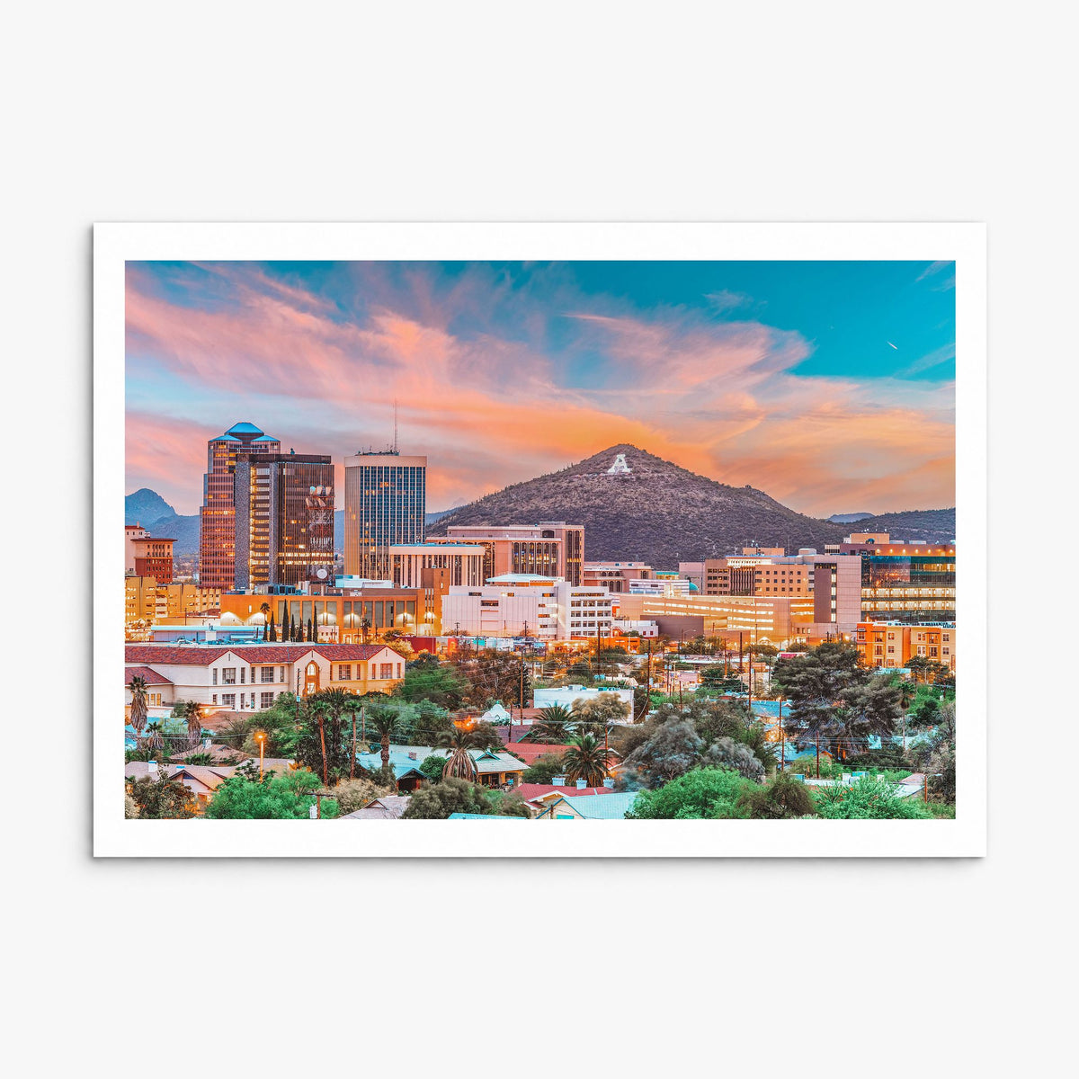 Tucson Photo Poster, print only (unframed), white border