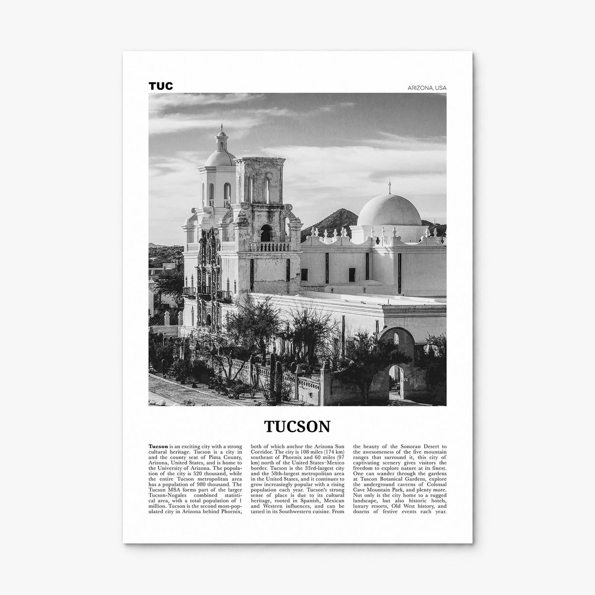 Tucson Newspaper No 2 Poster, print only (unframed)