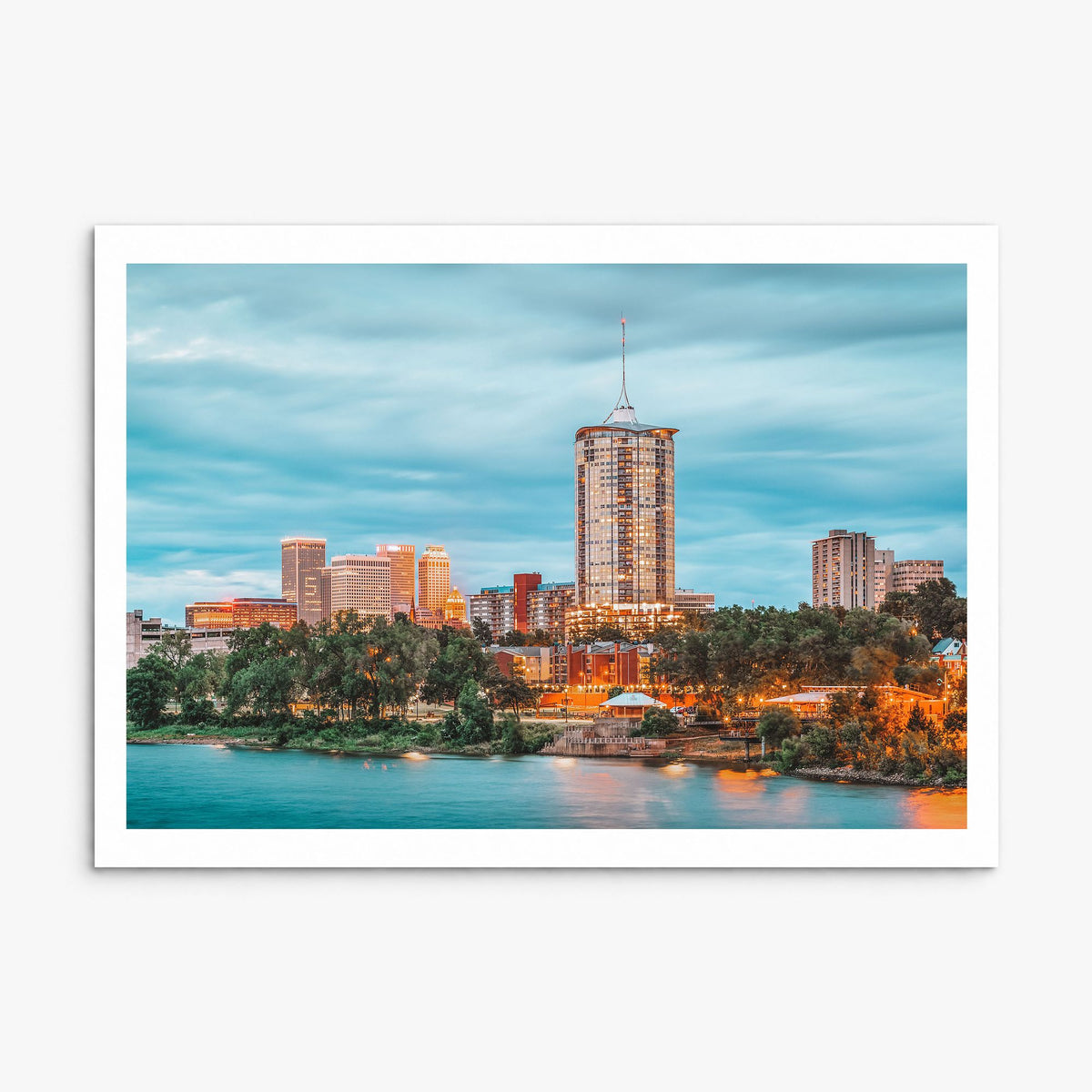 Tulsa Photo Poster, print only (unframed), white border