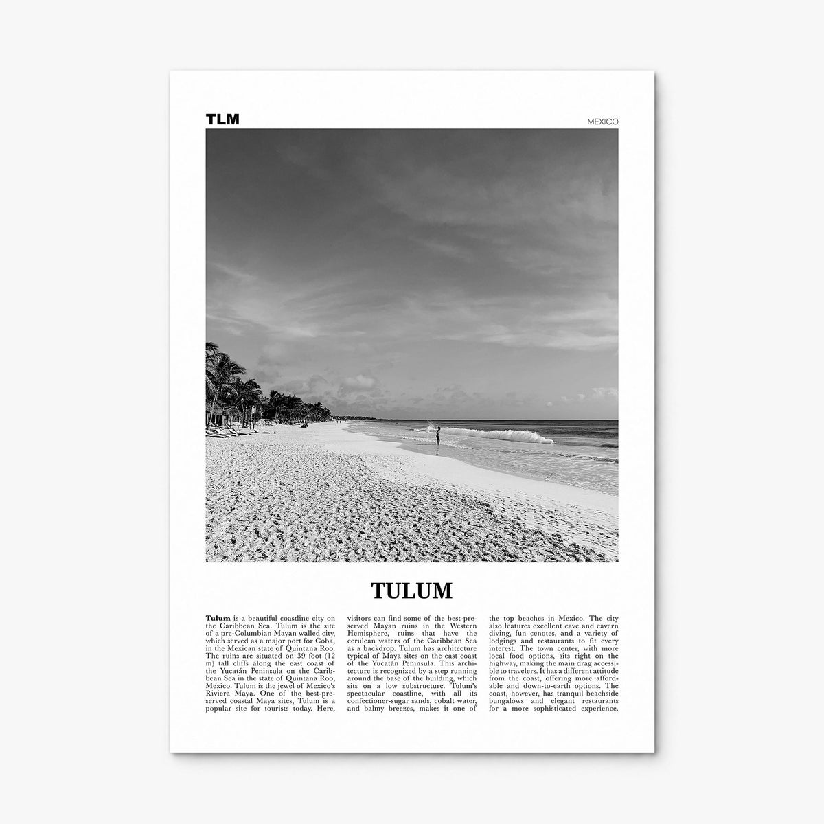 Tulum Newspaper No 1 Poster, print only (unframed)