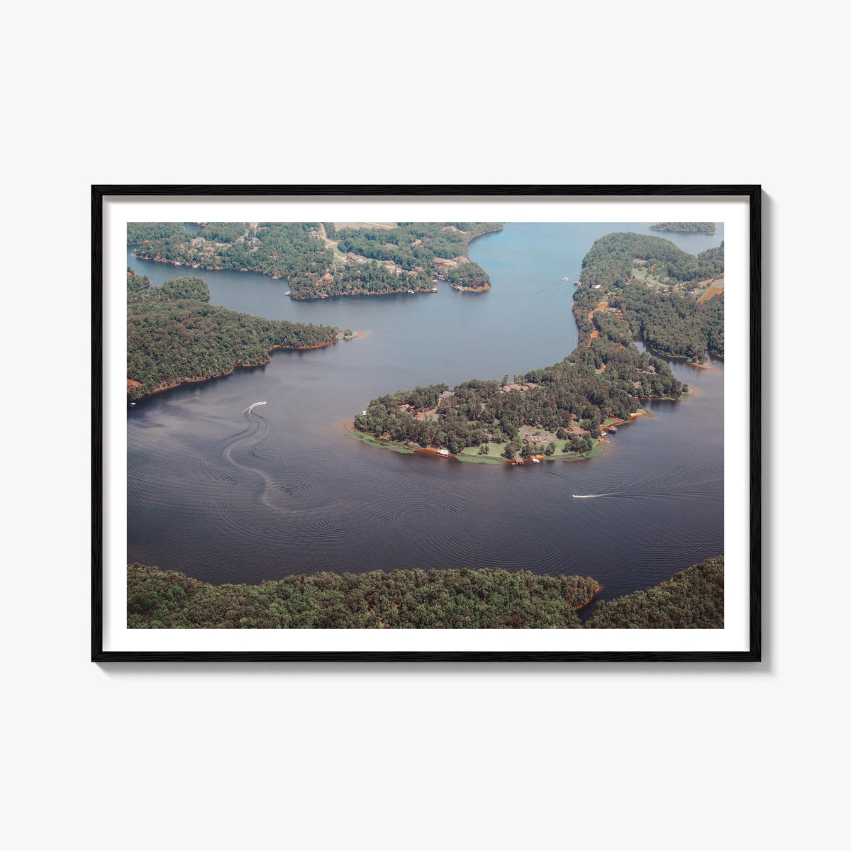 Tuscaloosa colorful photo poster of Alabama, USA – horizontal wall art, unframed print shown in interior mockup